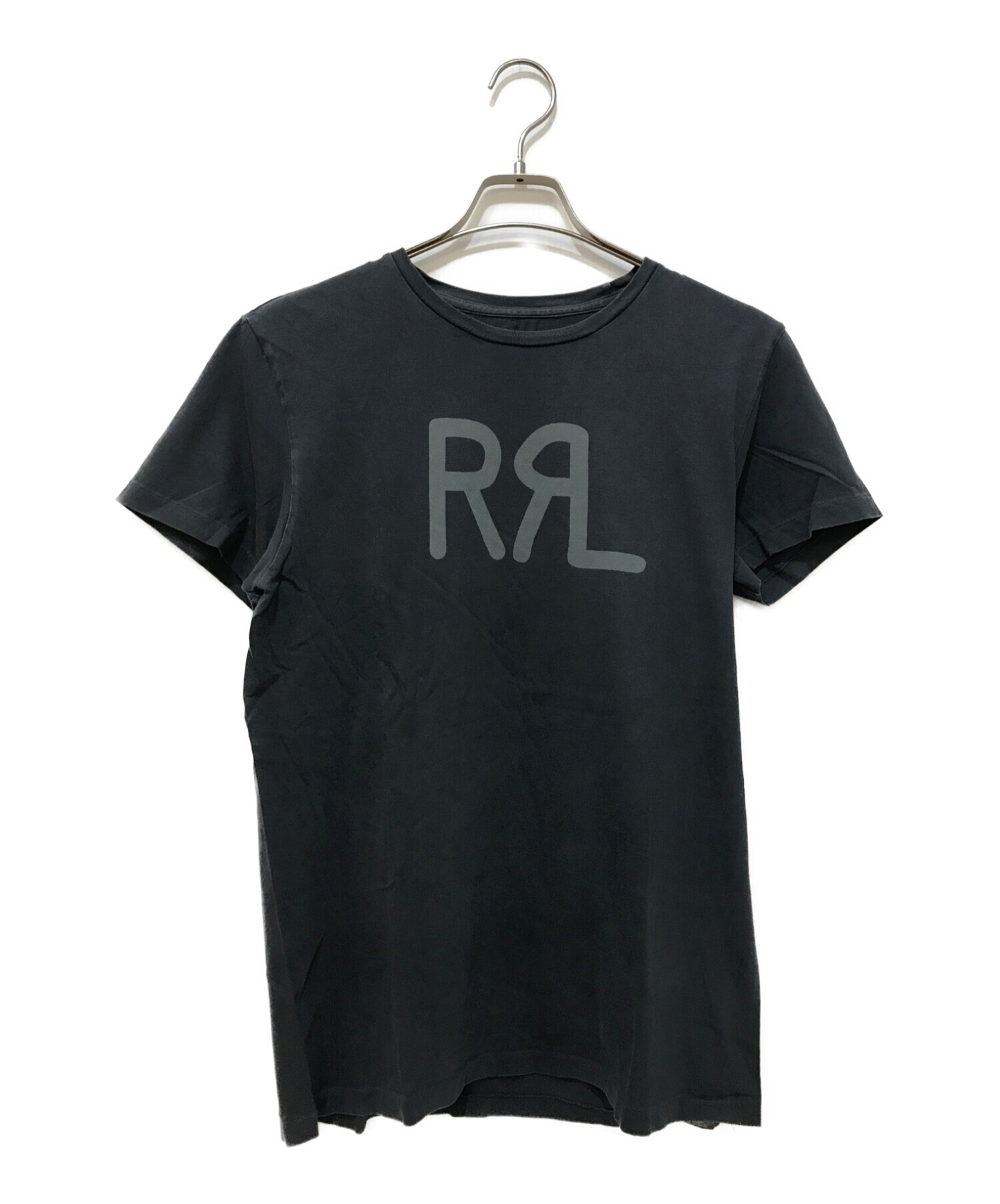 RRL（ダブルアールエル） ロゴプリントTシャツ グレー、ブラック サイズ:3-