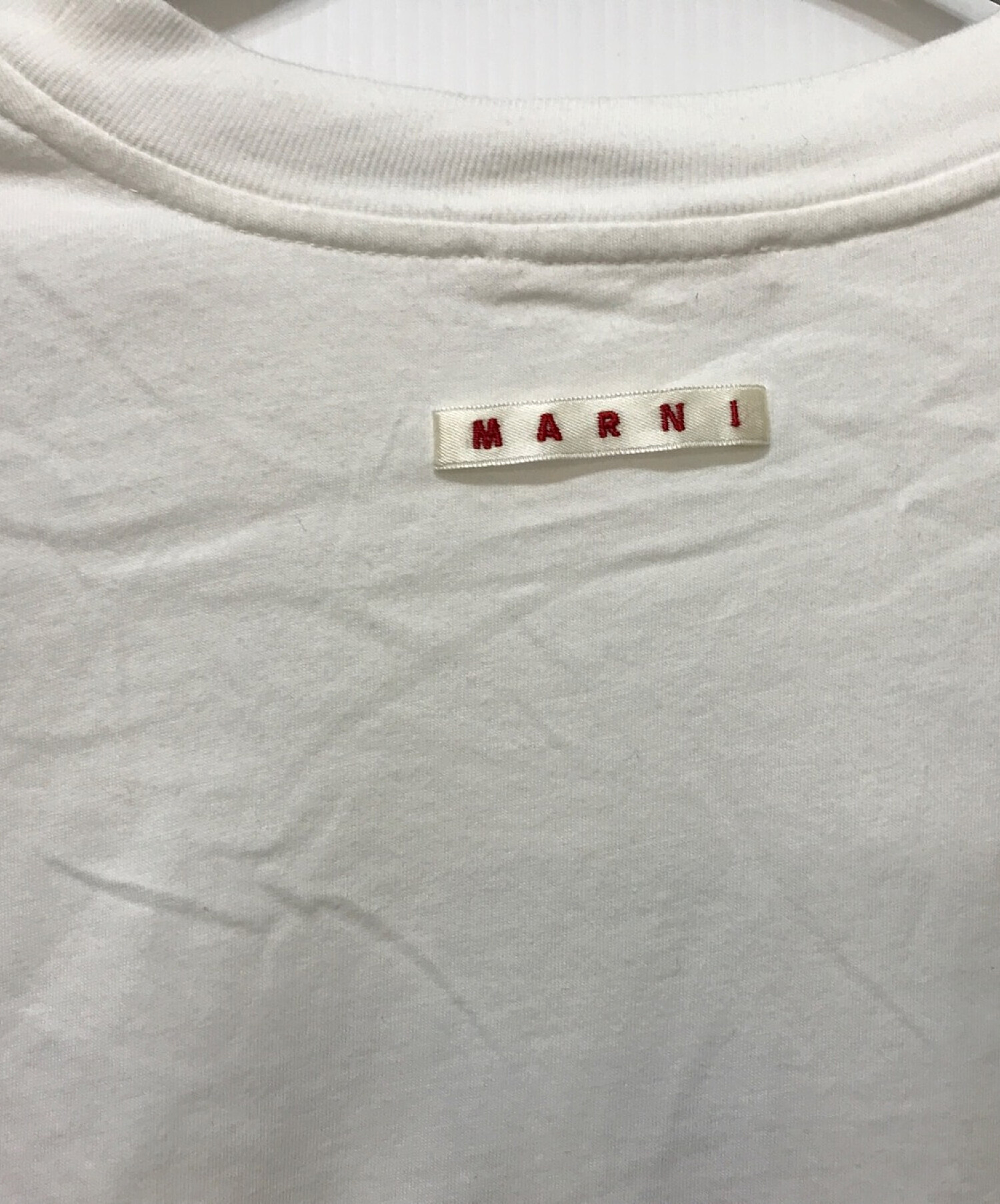 MARNI (マルニ) ロゴプリントTシャツ ホワイト サイズ:38