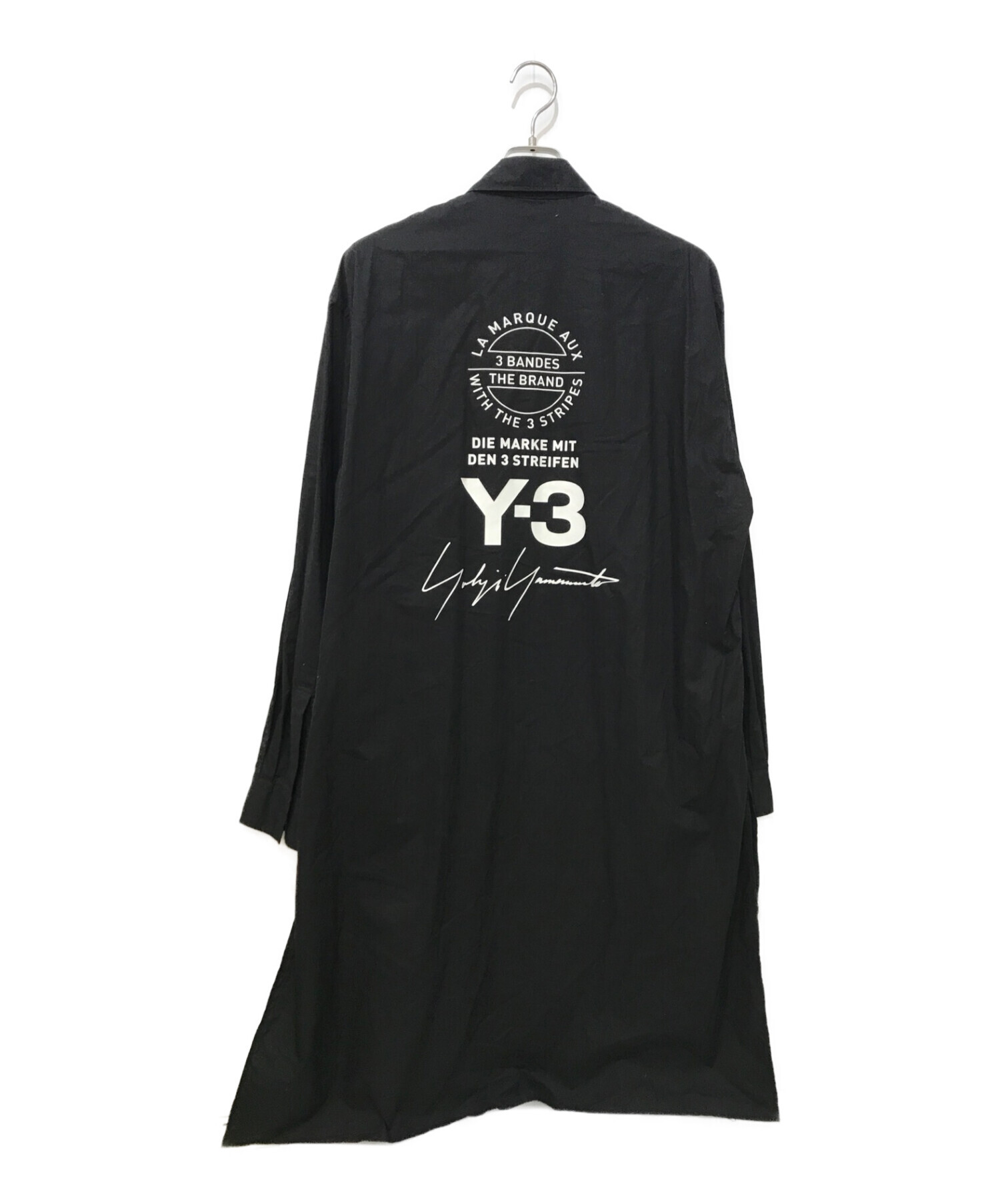 中古・古着通販】Y-3 (ワイスリー) ヨウジシャツ ブラック サイズ:L ...