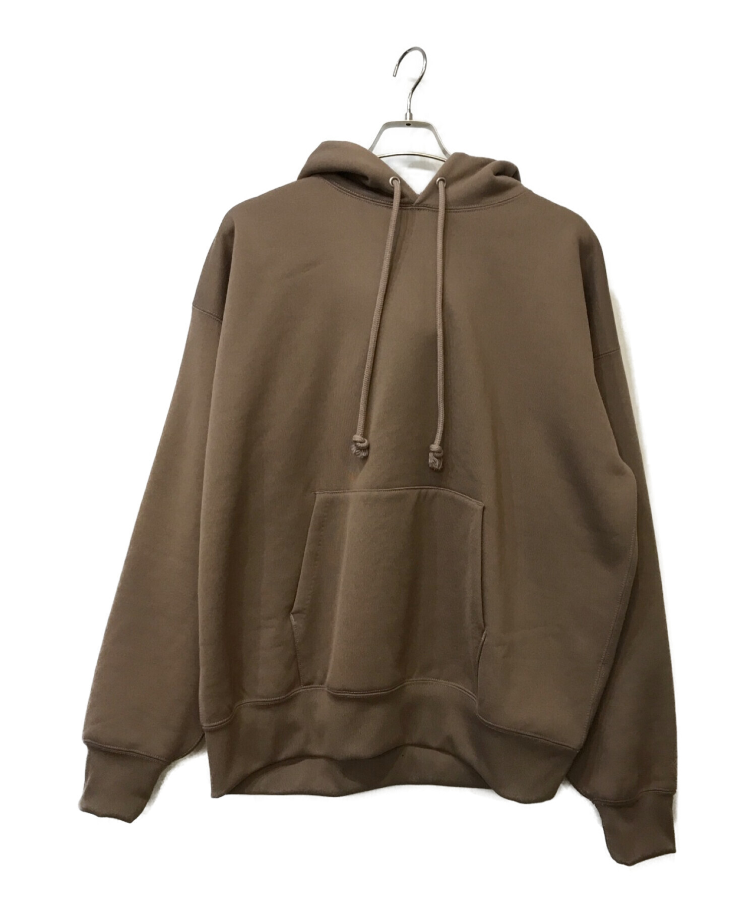 AURALEE (オーラリー) BAGGY POLYESTER SWEAT P/O PARKA ブラウン サイズ:5