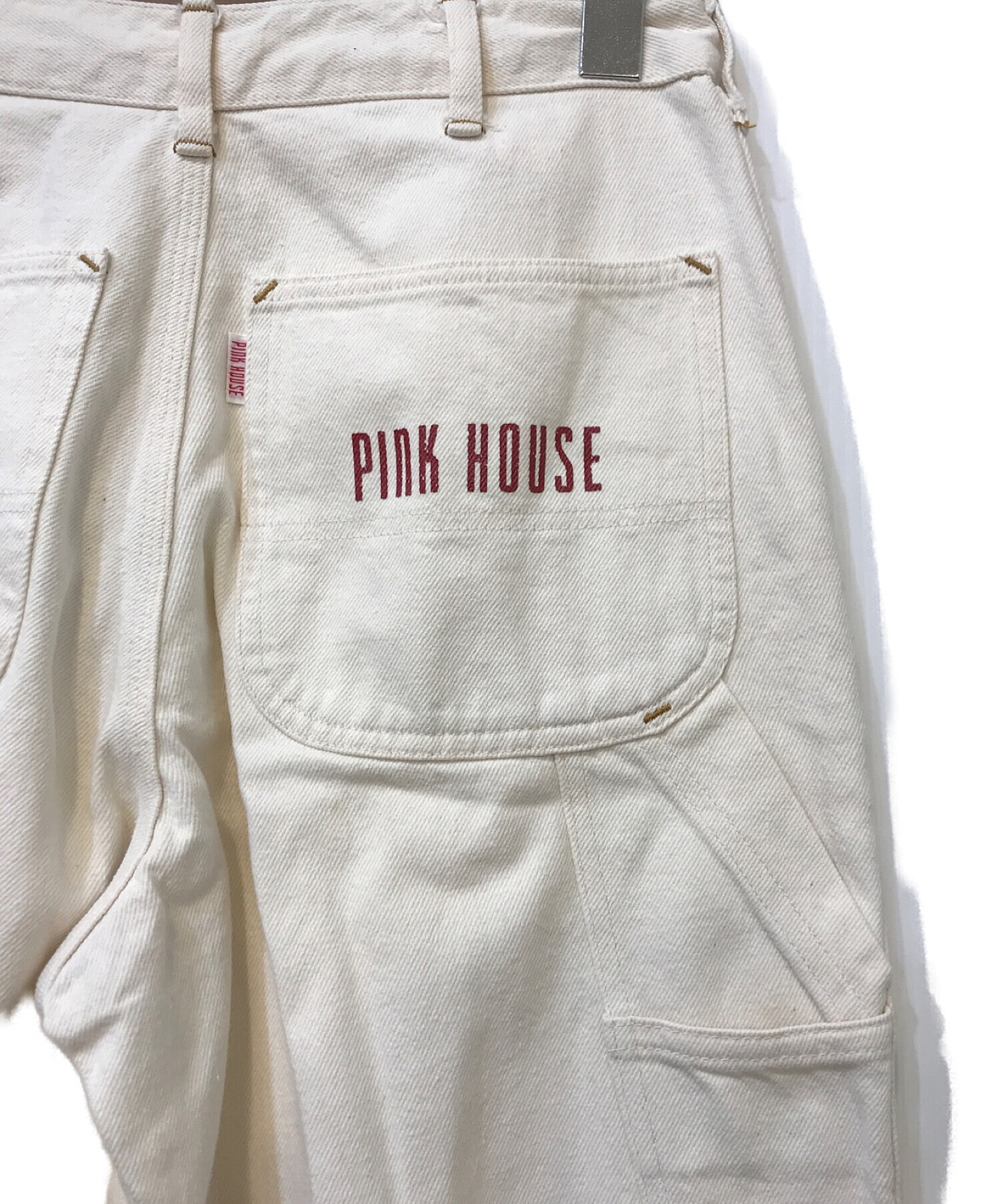 PINK HOUSE (ピンクハウス) ペインターパンツ ホワイト サイズ:S