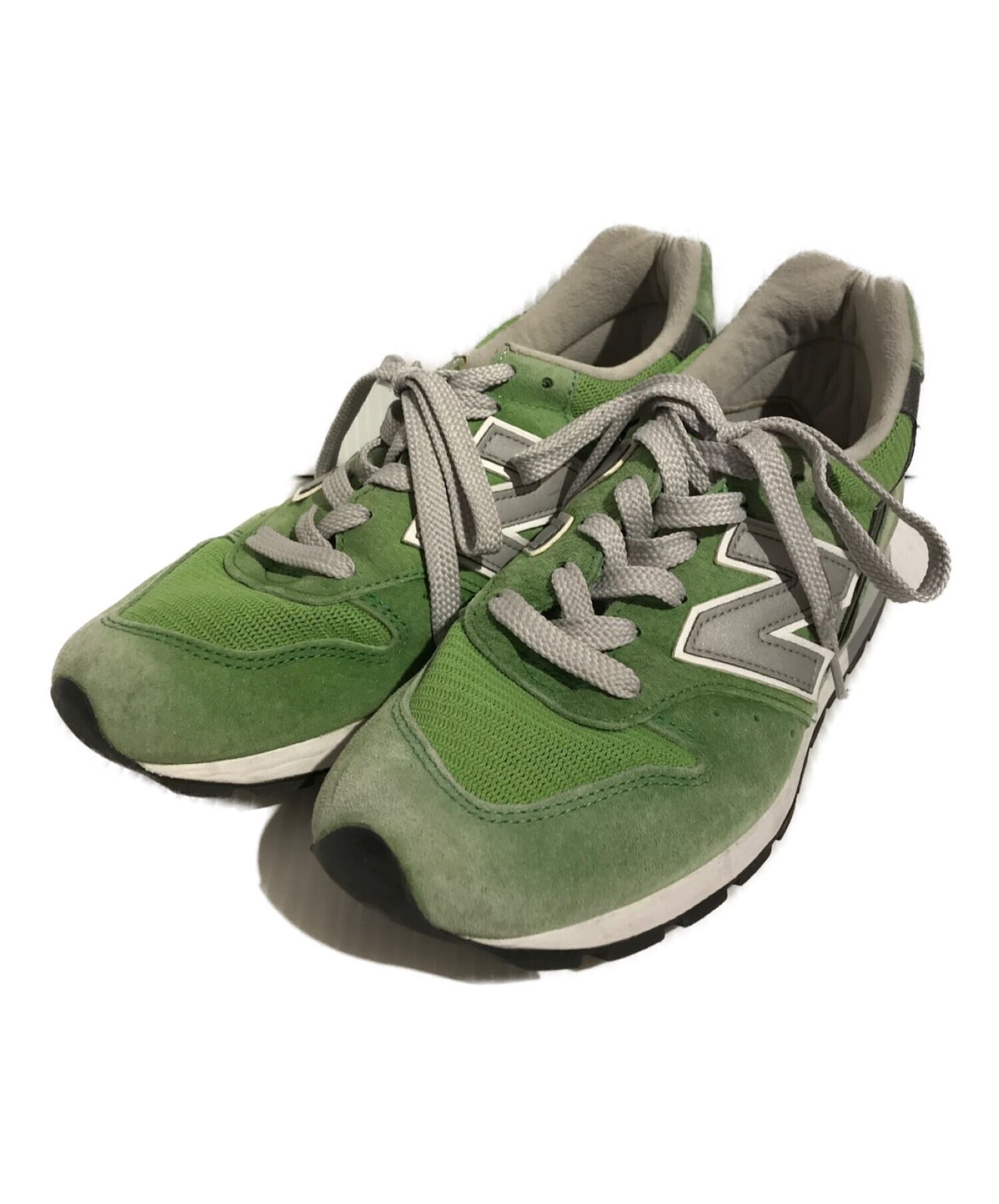 NEW BALANCE (ニューバランス) ローカットスニーカー グリーン サイズ:26