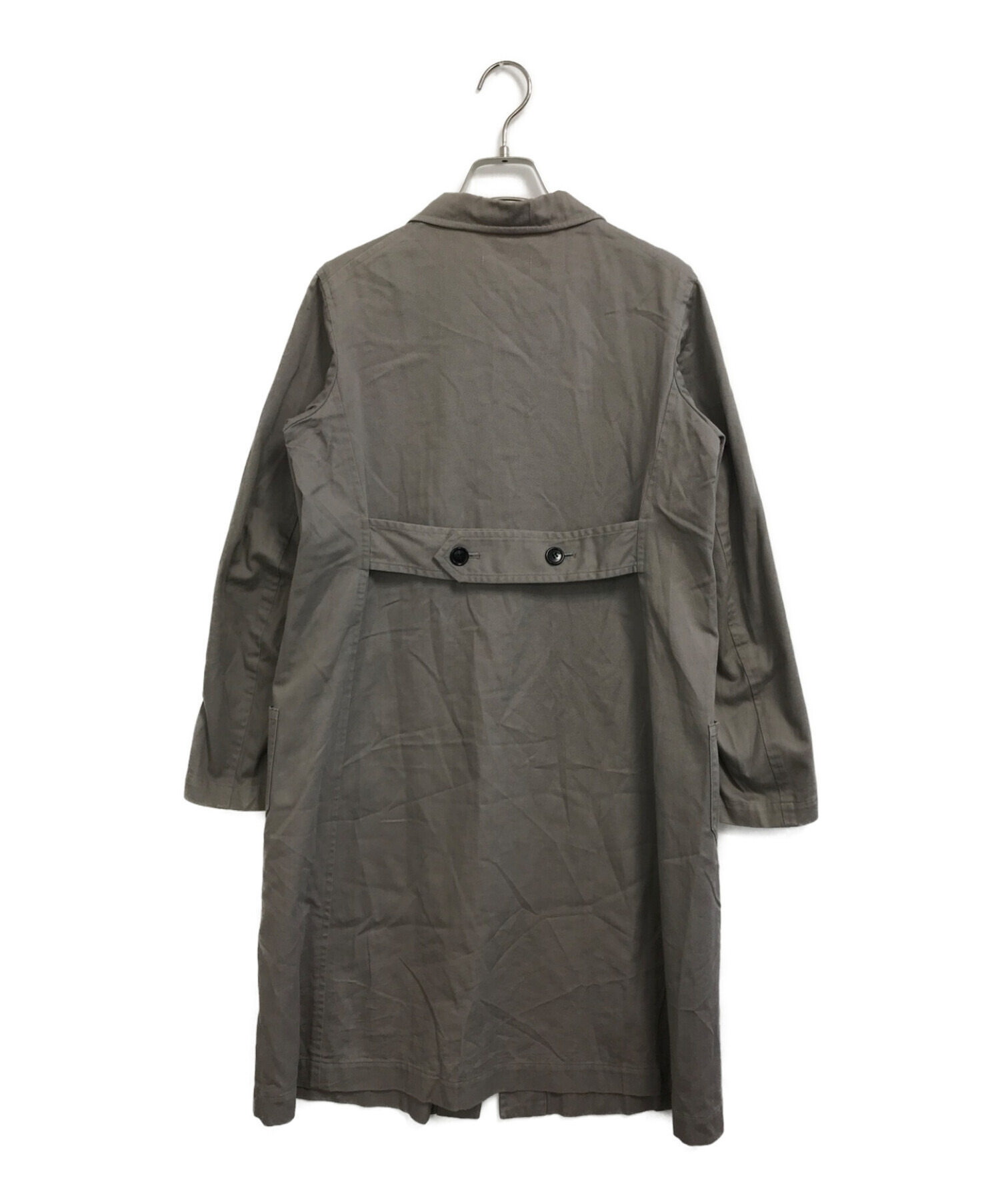 ROBE DE CHAMBRE COMME DES GARCONS (ローブドシャンブル コムデギャルソン) ラウンドカラーショップカラーコート  グレー サイズ:M