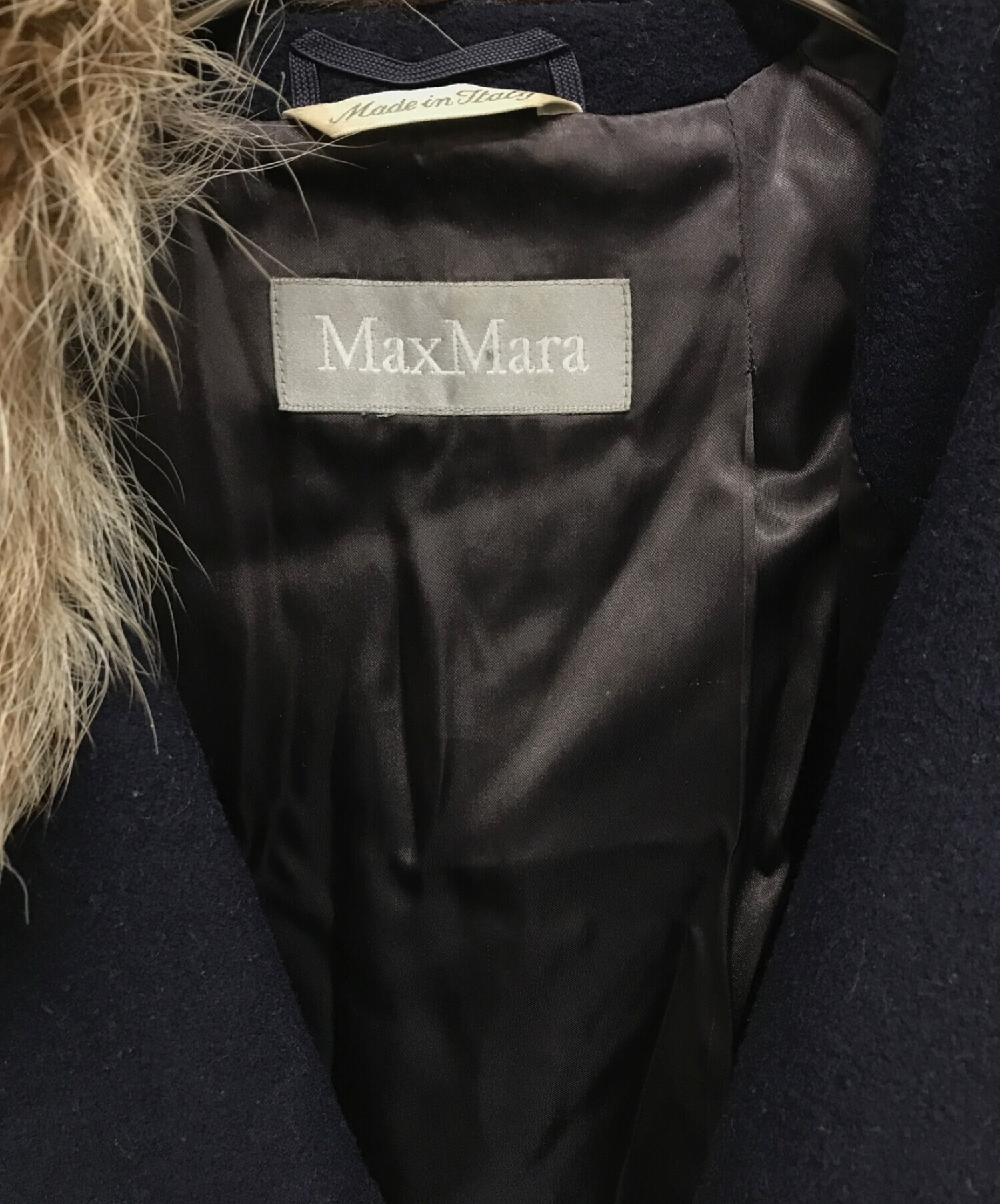 中古・古着通販】MaxMara (マックスマーラ) Pコート ネイビー サイズ