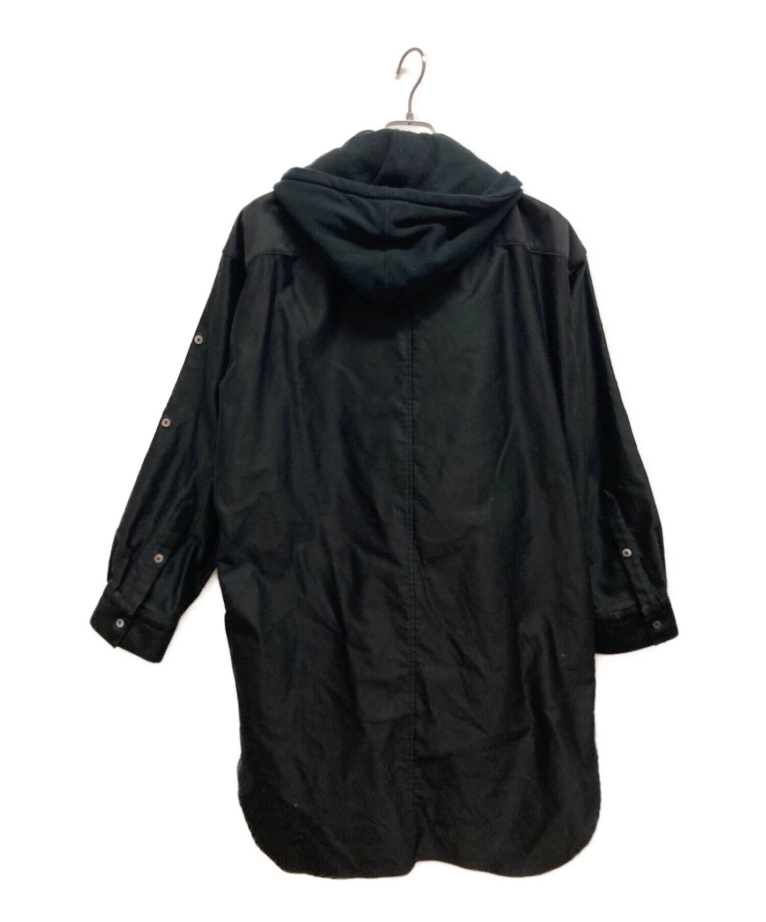 MIHARA YASUHIRO (ミハラヤスヒロ) ドッキング フィールド シャツジャケット ブラック サイズ:46