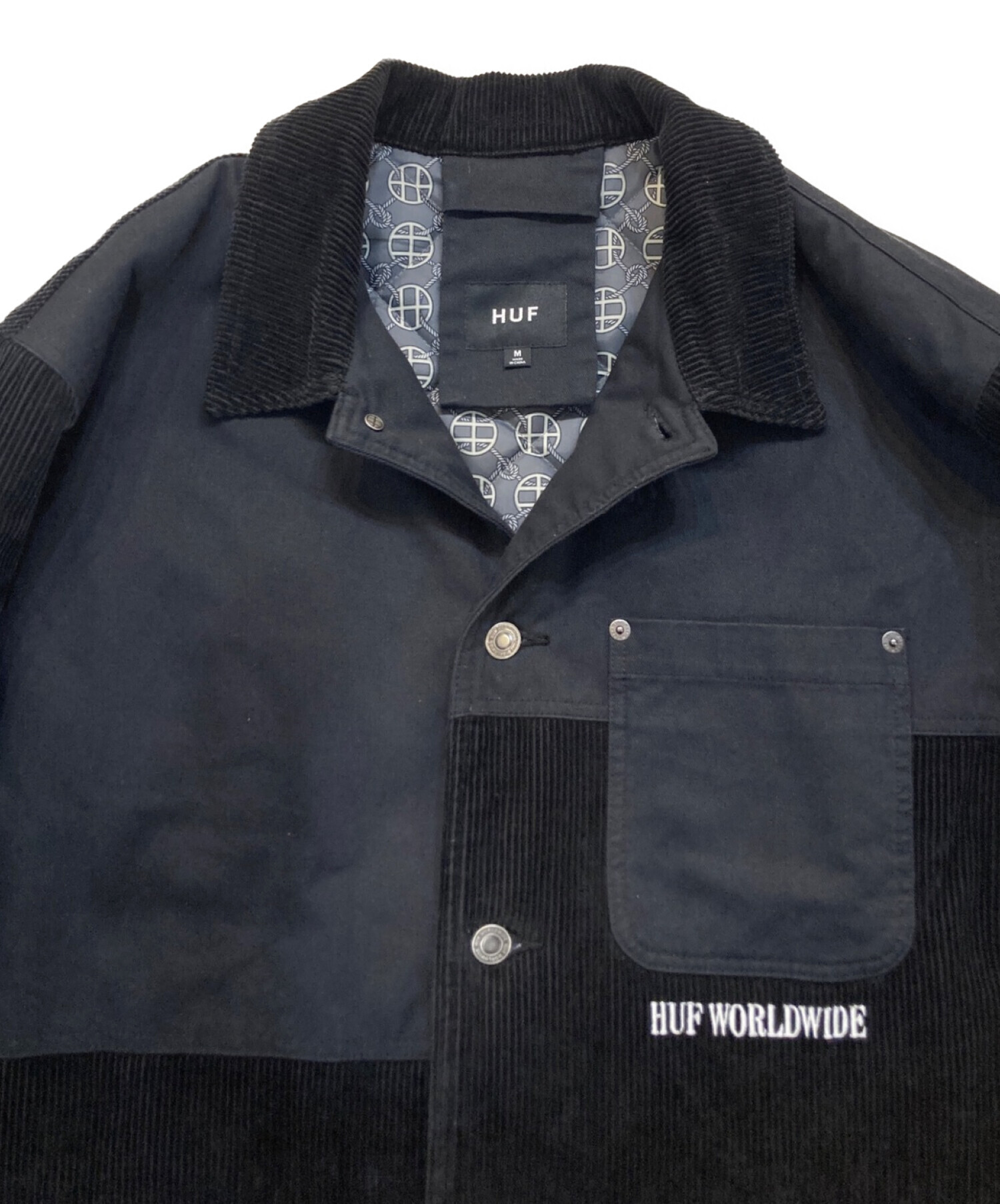 中古・古着通販】HUF (ハフ) SEPARATOR JACKET ブラック サイズ:M