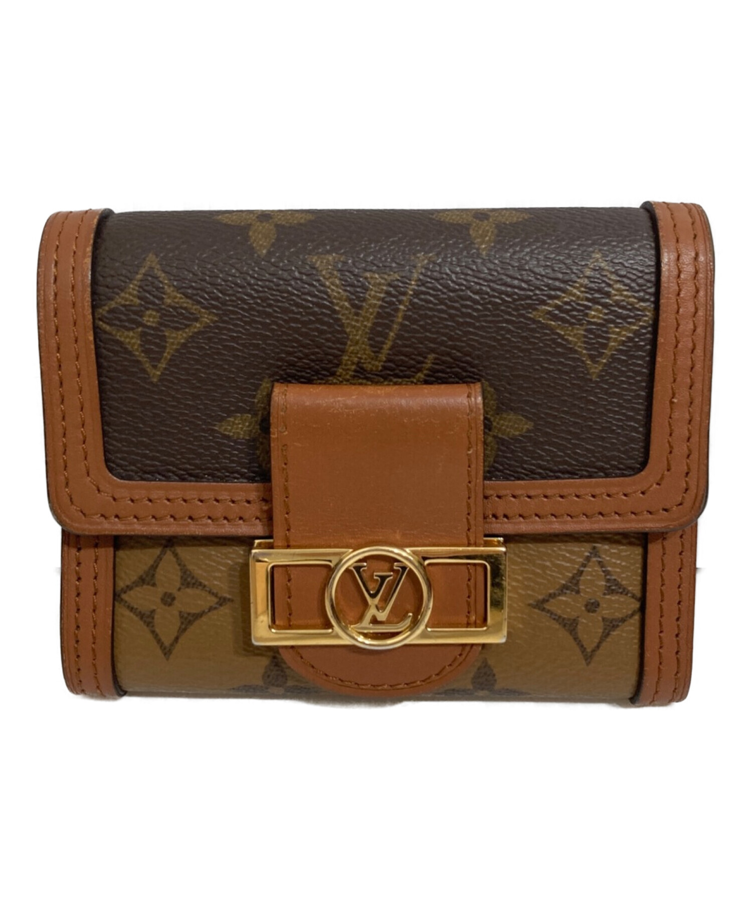 中古・古着通販】LOUIS VUITTON (ルイ ヴィトン) 3つ折り財布 ブラウン