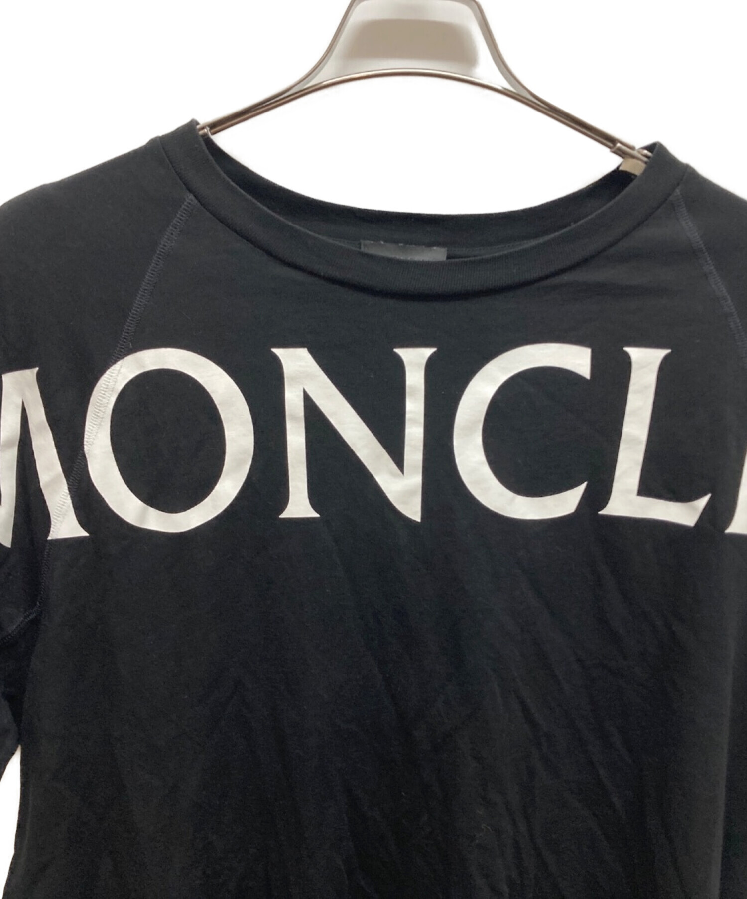 MONCLER (モンクレール) プリントロゴTシャツ ブラック サイズ:Ｌ