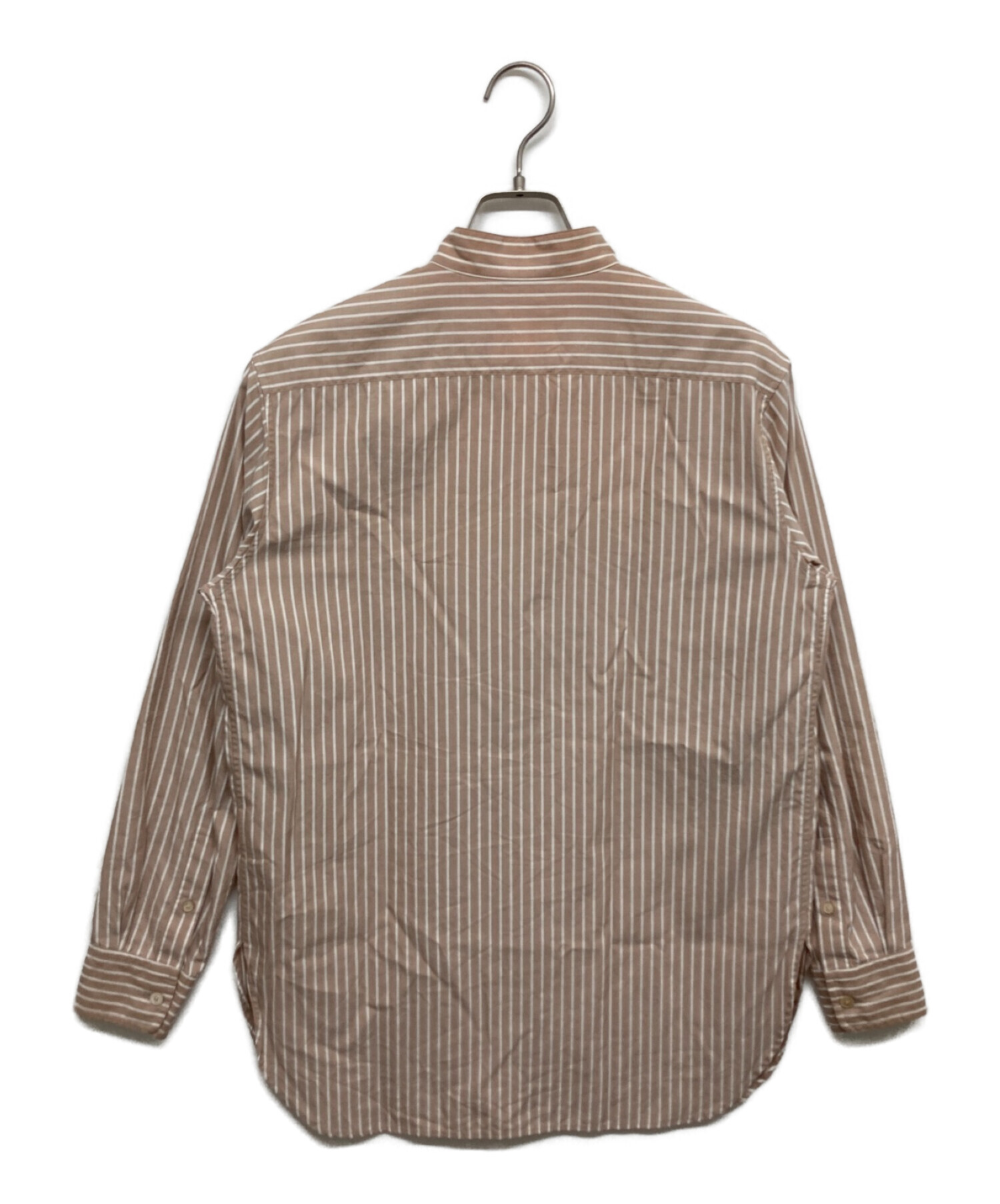 WHITESTRIPE状態AURALEE WASHED FINX TWILL STRIPE SHIRTS - シャツ