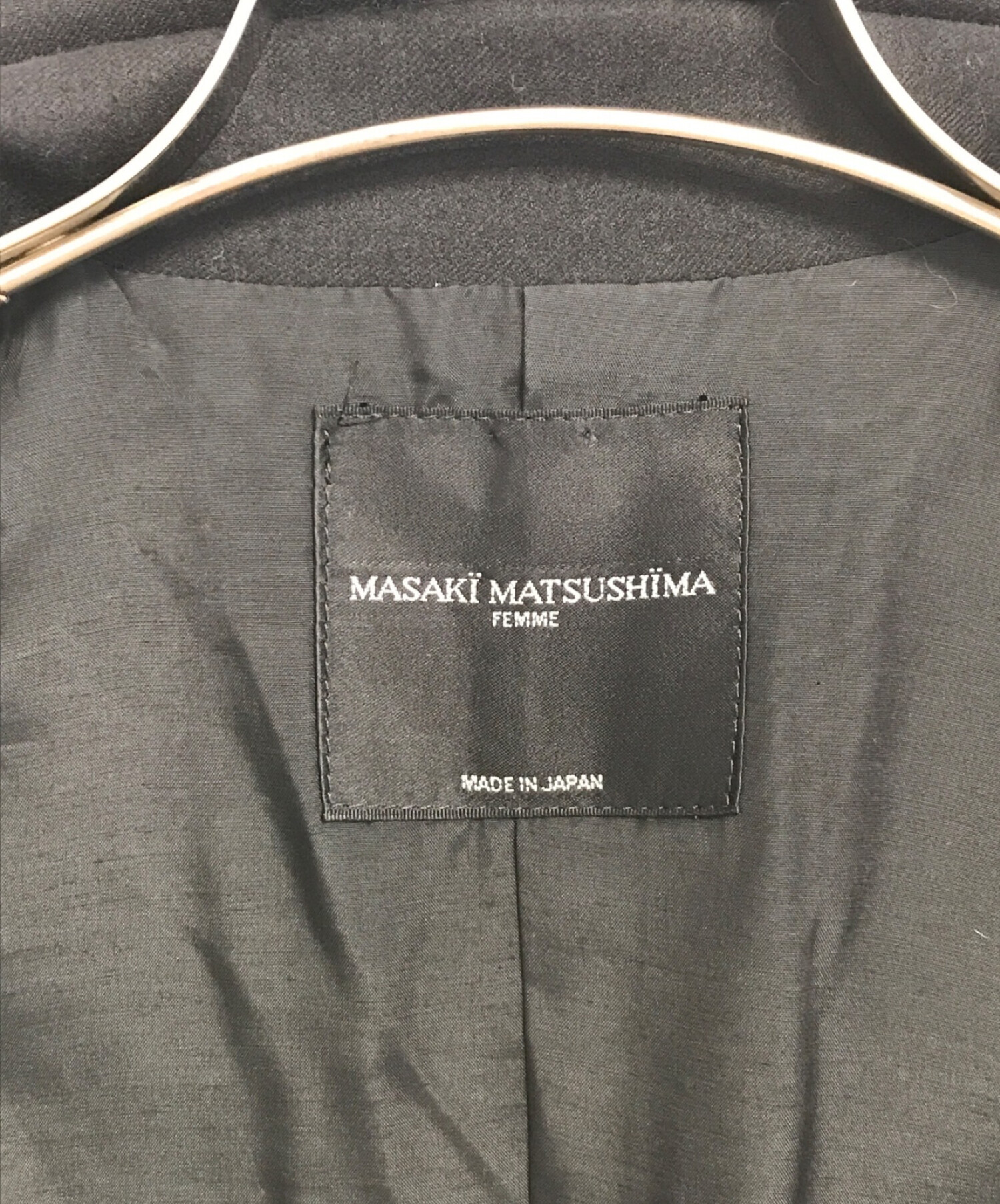 レディースMASAKI MATSUSHIMA ブラックドレスシャツ　2