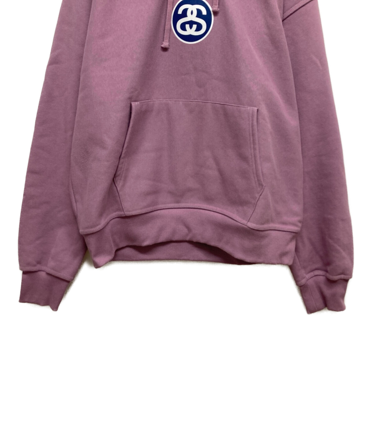 stussy (ステューシー) SSリングパーカー パープル サイズ:XL