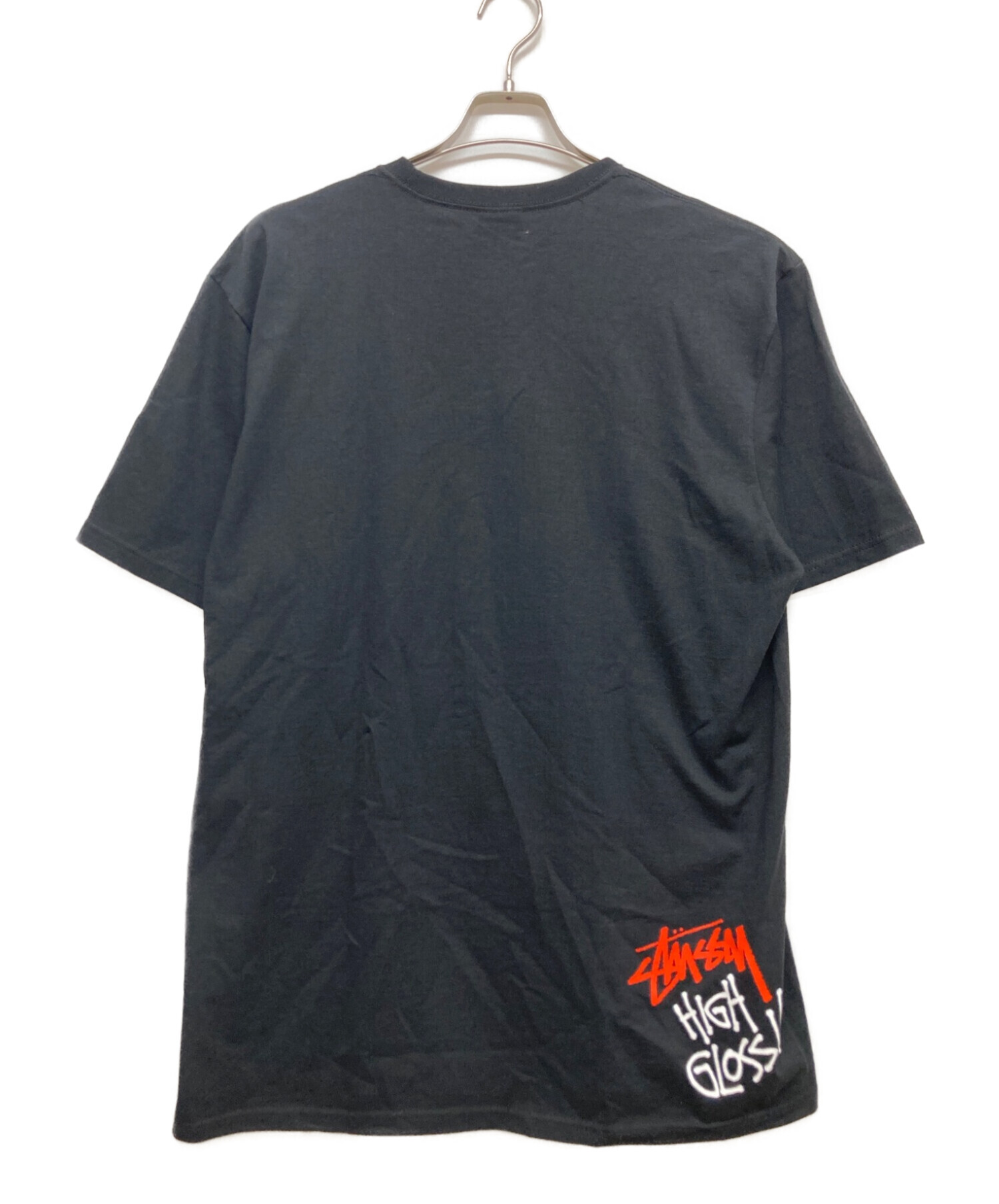 中古・古着通販】stussy (ステューシー) Tシャツ ブラック サイズ:L