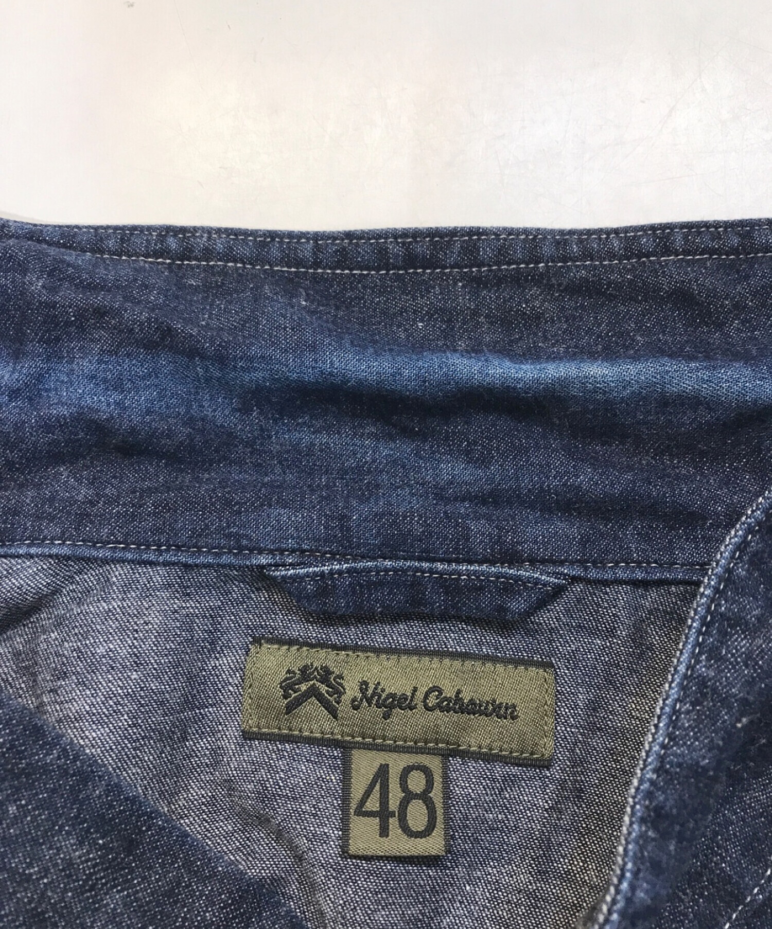 NIGEL CABOURN (ナイジェルケーボン) シャツジャケット インディゴ サイズ:48