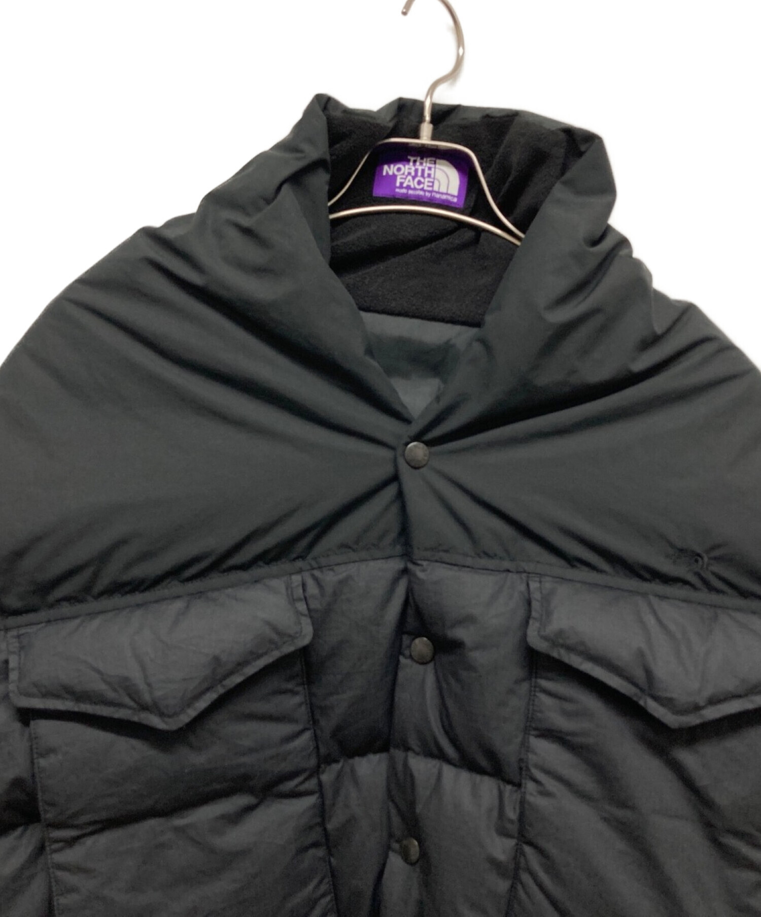 THE NORTHFACE PURPLELABEL (ザ・ノースフェイス パープルレーベル) フィールドダウンケープ ブラック サイズ:F