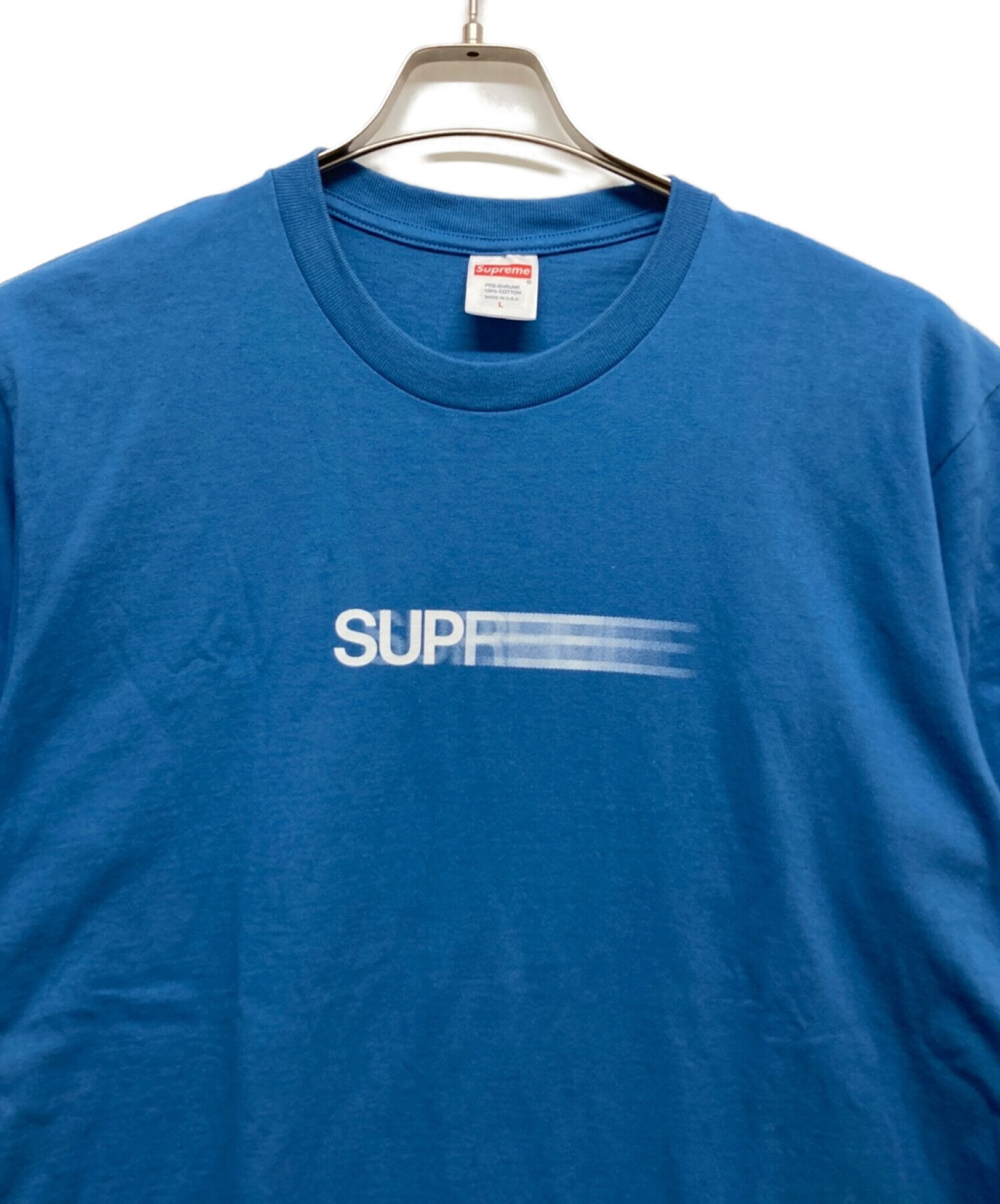 Supreme (シュプリーム) Motion Logo Tee ブルー サイズ:L