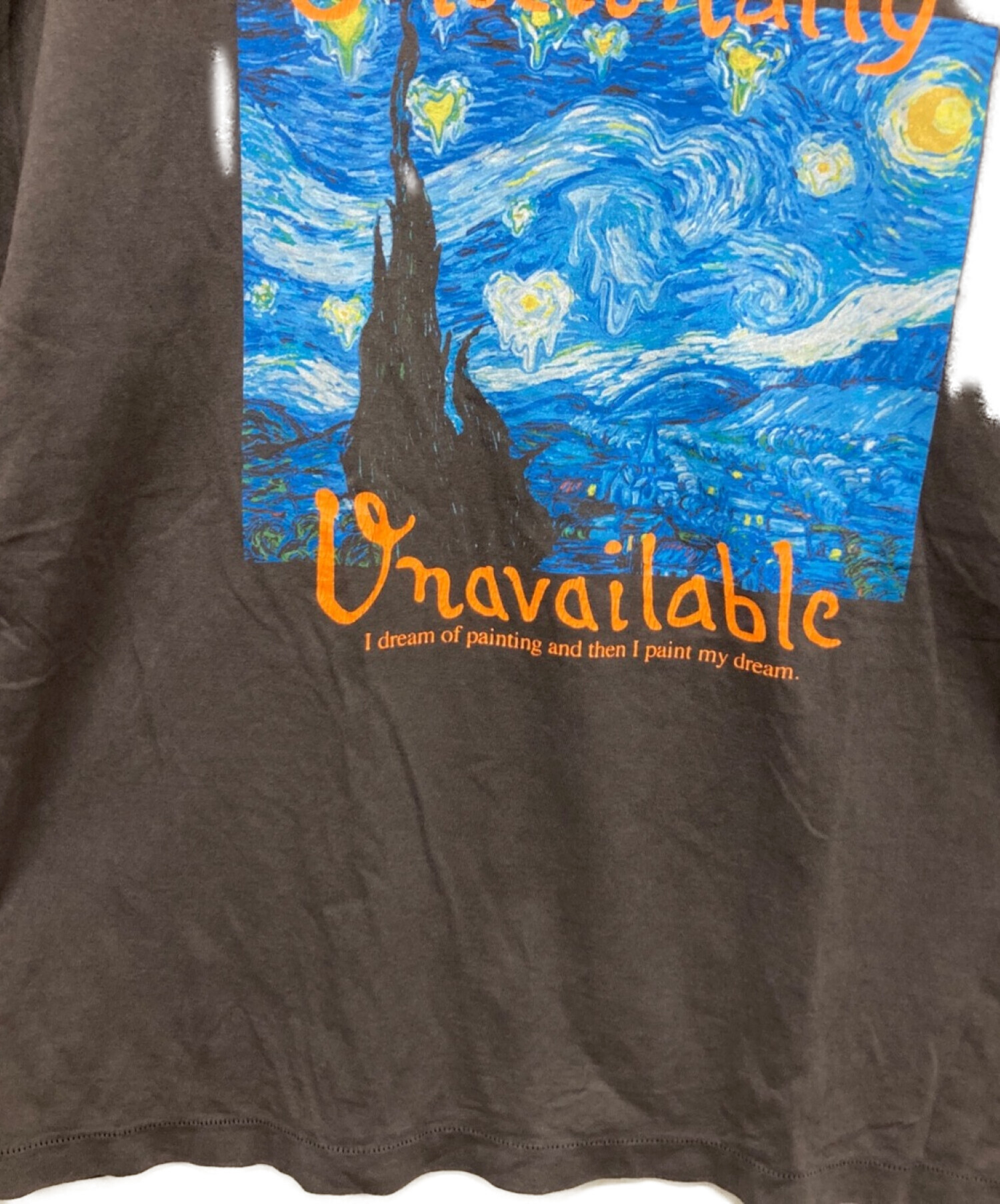 Emotionally Unavailable (エモーショナリー・アンアベイラブル) ゴッホプリントTシャツ グレー サイズ:XL