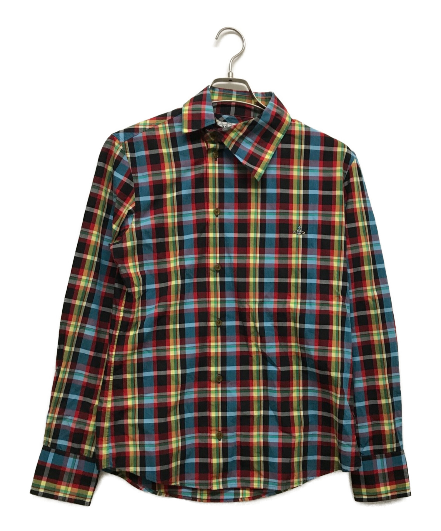 Vivienne Westwood (ヴィヴィアンウエストウッド) チェックシャツ レッド サイズ:L