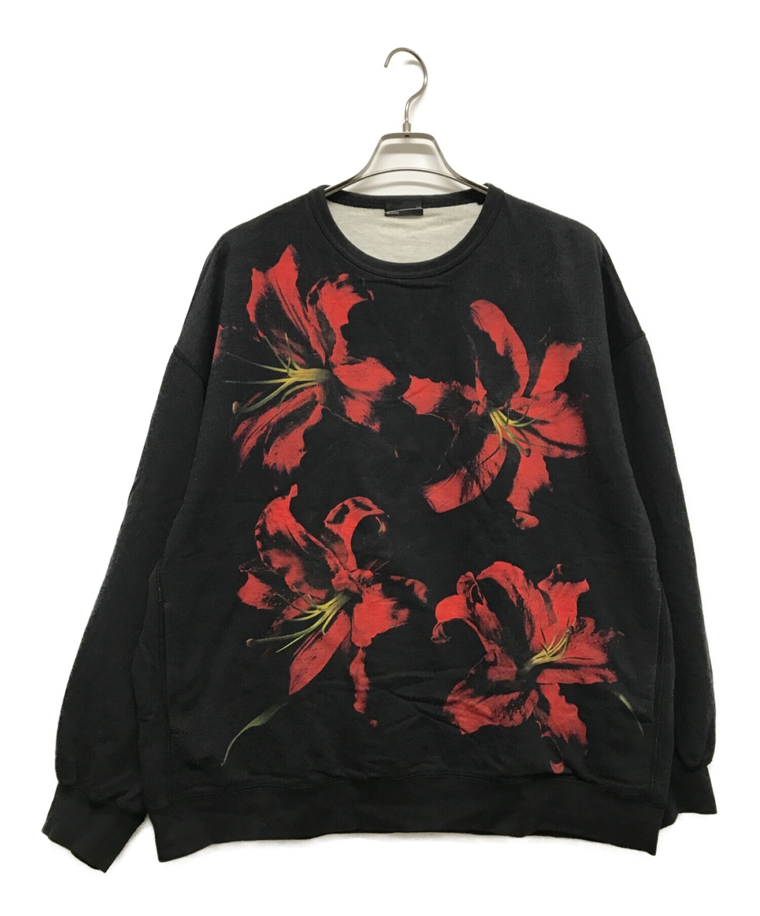 定価3.2万 LAD MUSICIAN INKJET LILY LOOP BACK CLOTH LILY PULLOVER