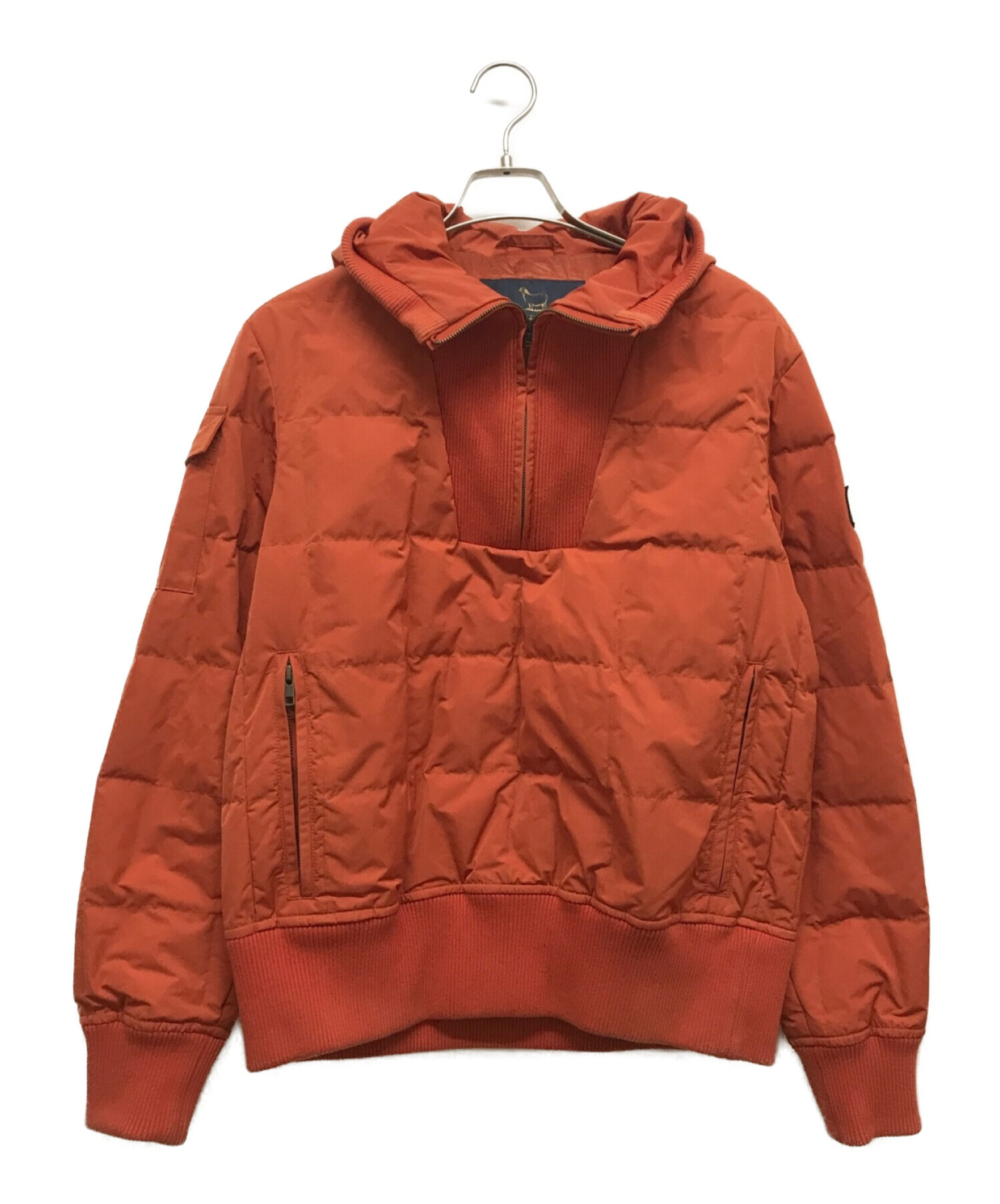 WOOLRICH (ウールリッチ) アノラックダウンジャケット オレンジ サイズ:S