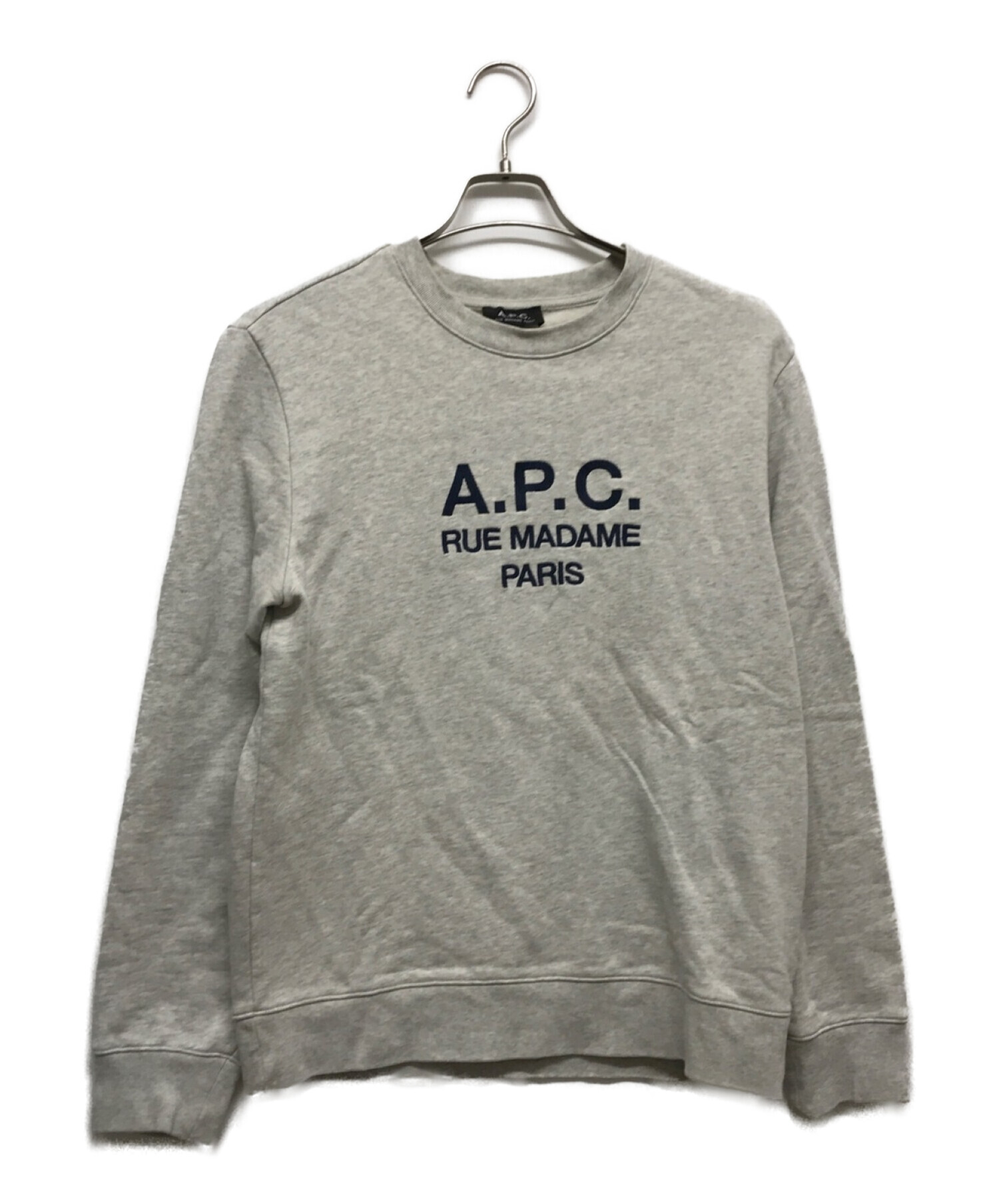 A.P.C. (アー・ペー・セー) ロゴスウェット グレー サイズ:XS