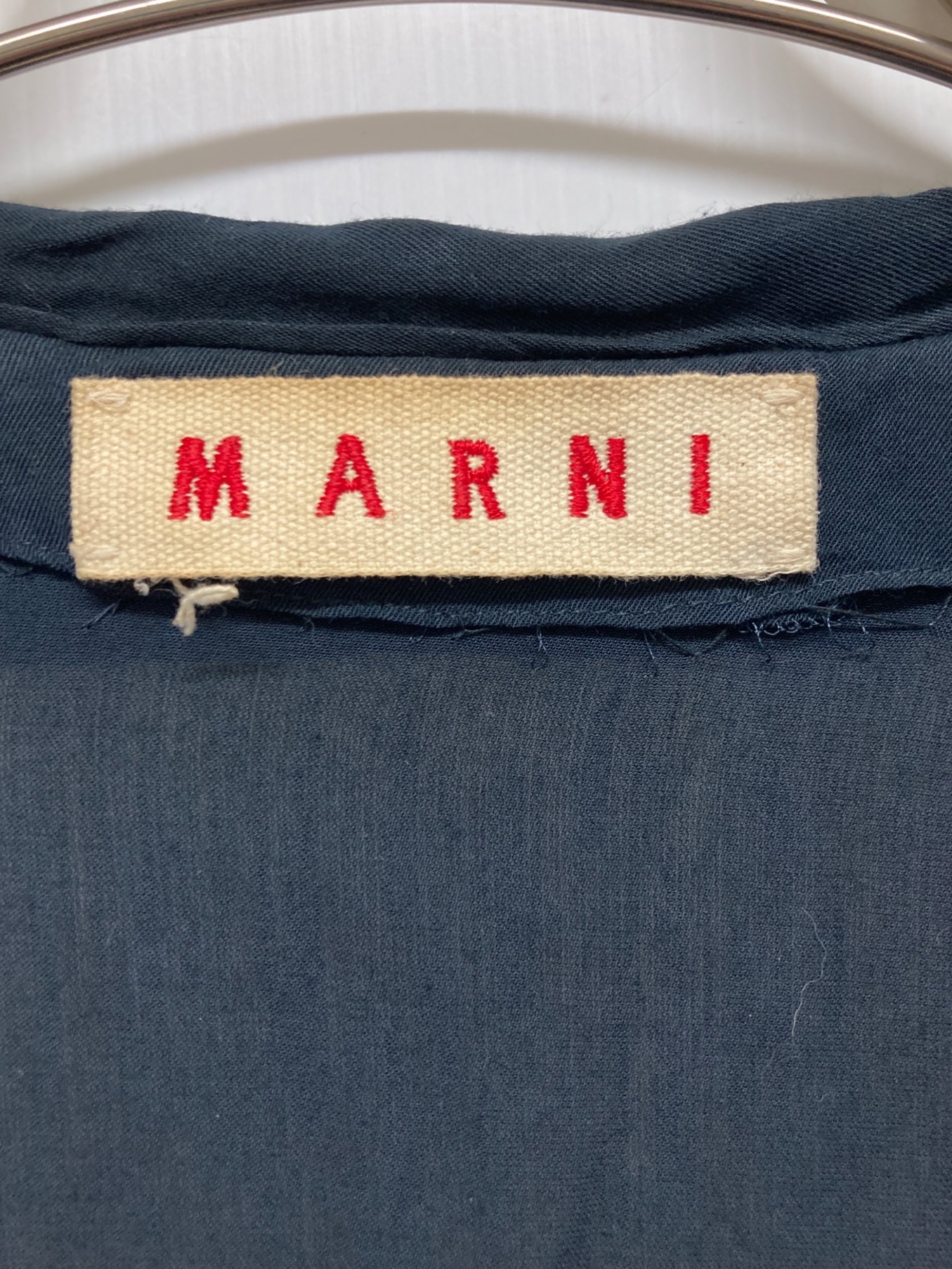 中古・古着通販】MARNI (マルニ) シャツワンピース ブラック サイズ:40