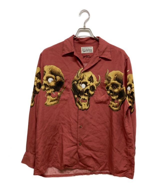 中古・古着通販】WACKO MARIA (ワコマリア) 56 TATTOO STUDIO HAWAIIAN SHIRT ボルドー サイズ:M｜ブランド・ 古着通販 トレファク公式【TREFAC FASHION】スマホサイト