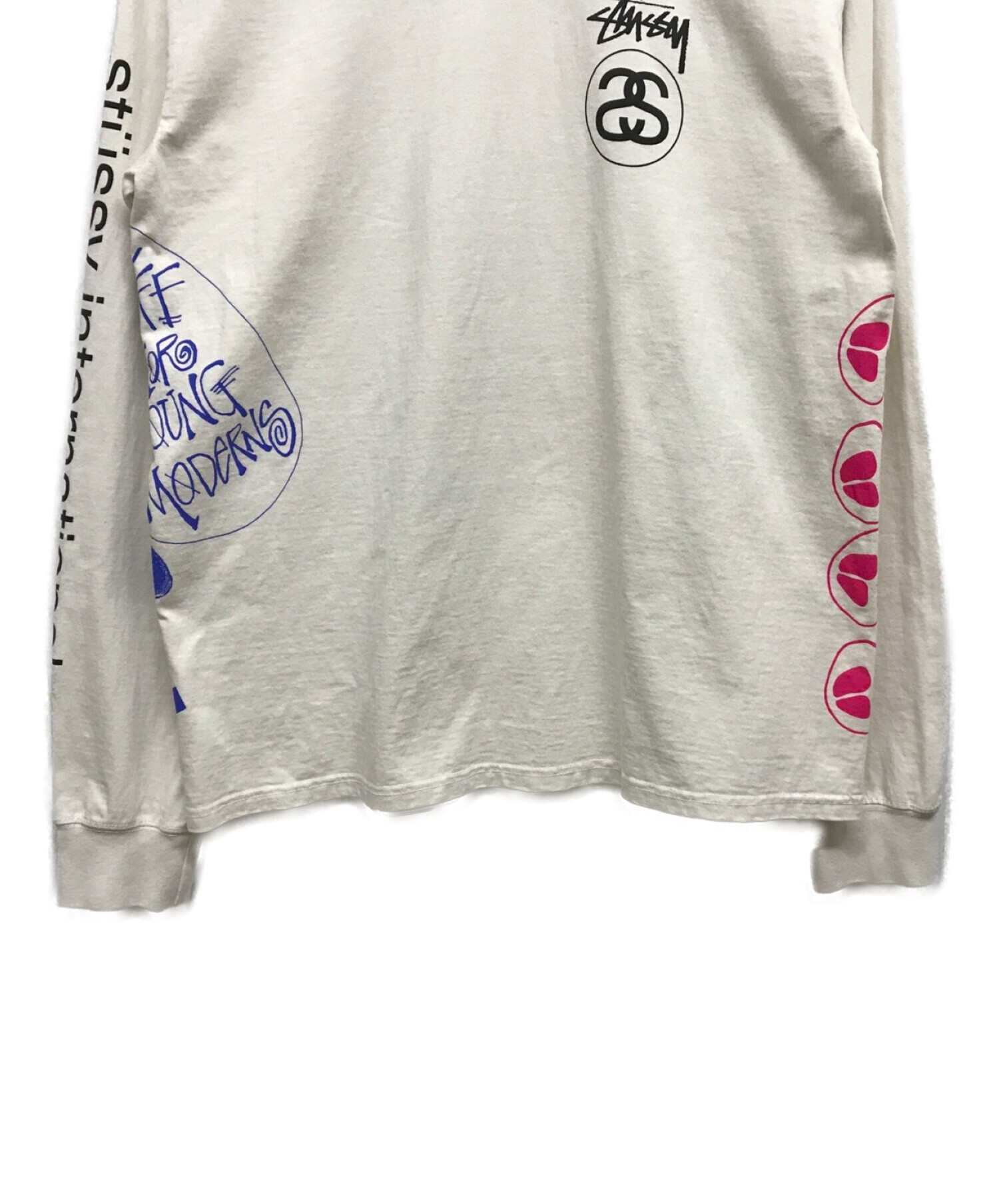 中古・古着通販】stussy (ステューシー) TEST STRIKE PIGMENT DYED LS