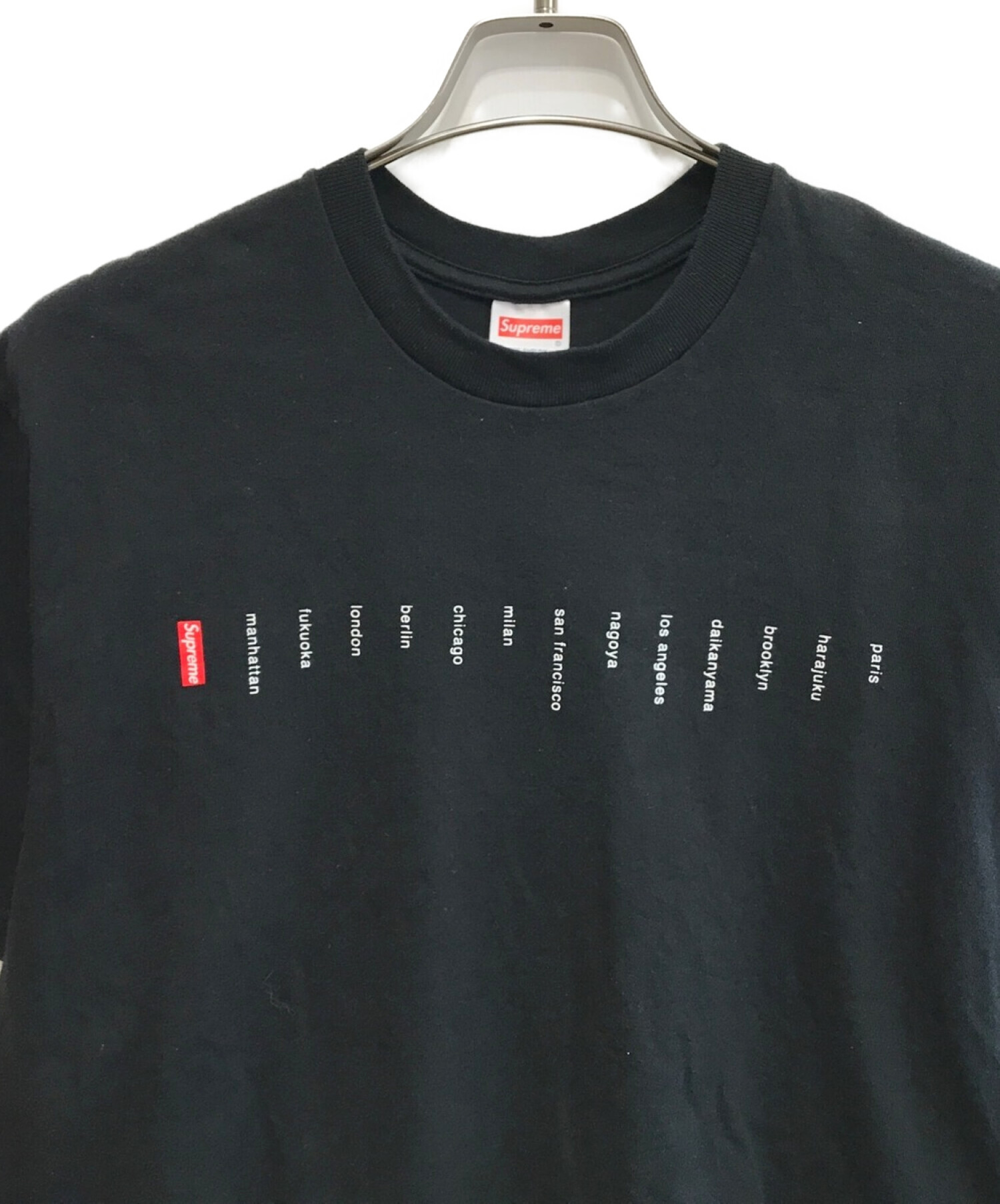 中古・古着通販】Supreme (シュプリーム) location Tee ブラック