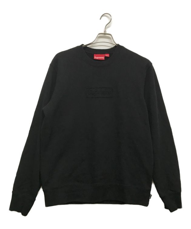 中古・古着通販】Supreme (シュプリーム) cutout logo crewneck ブラック サイズ:M｜ブランド・古着通販  トレファク公式【TREFAC FASHION】スマホサイト