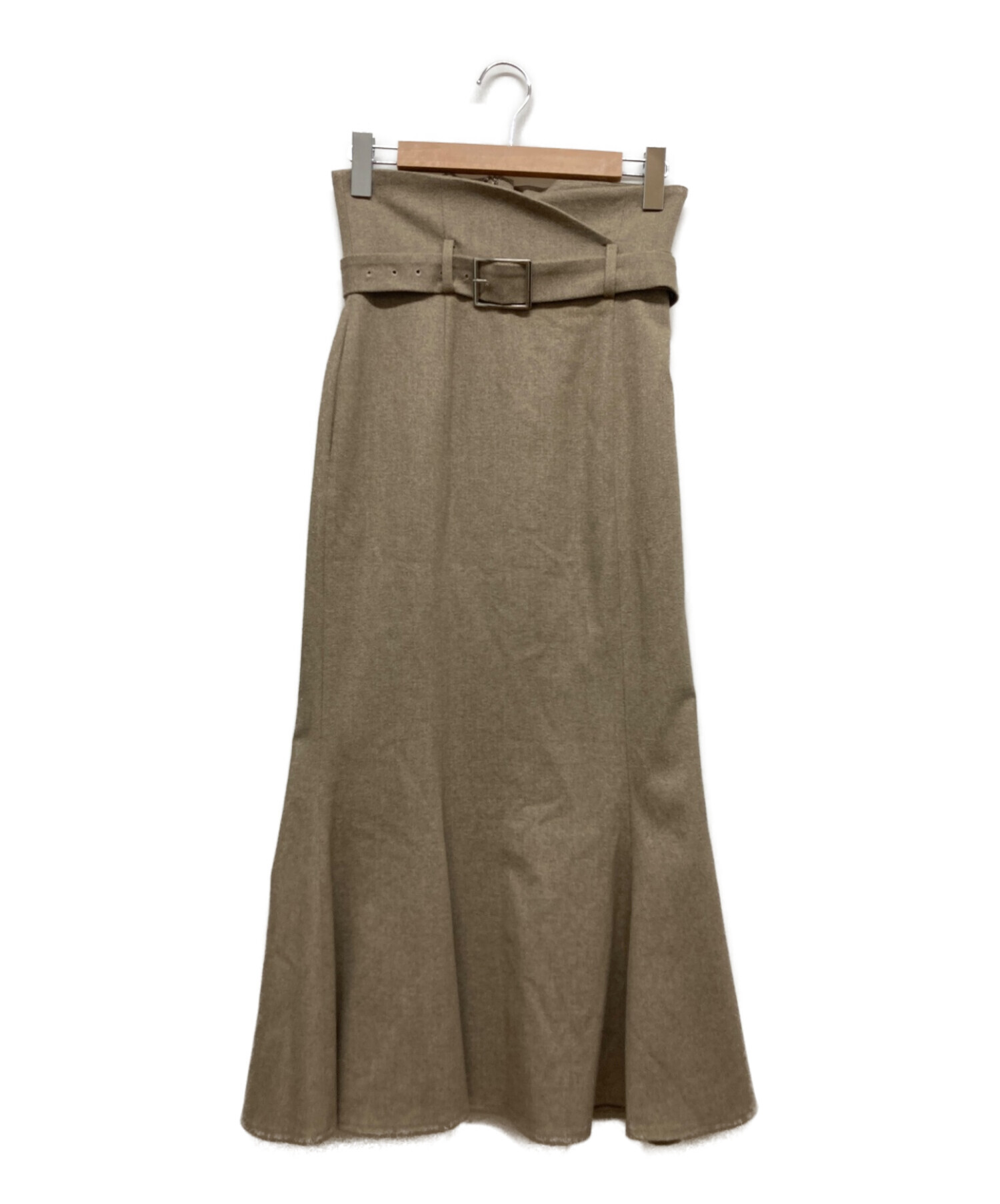 FRAY ID (フレイ アイディー) ベルト付きマーメイドスカート ブラウン サイズ:1