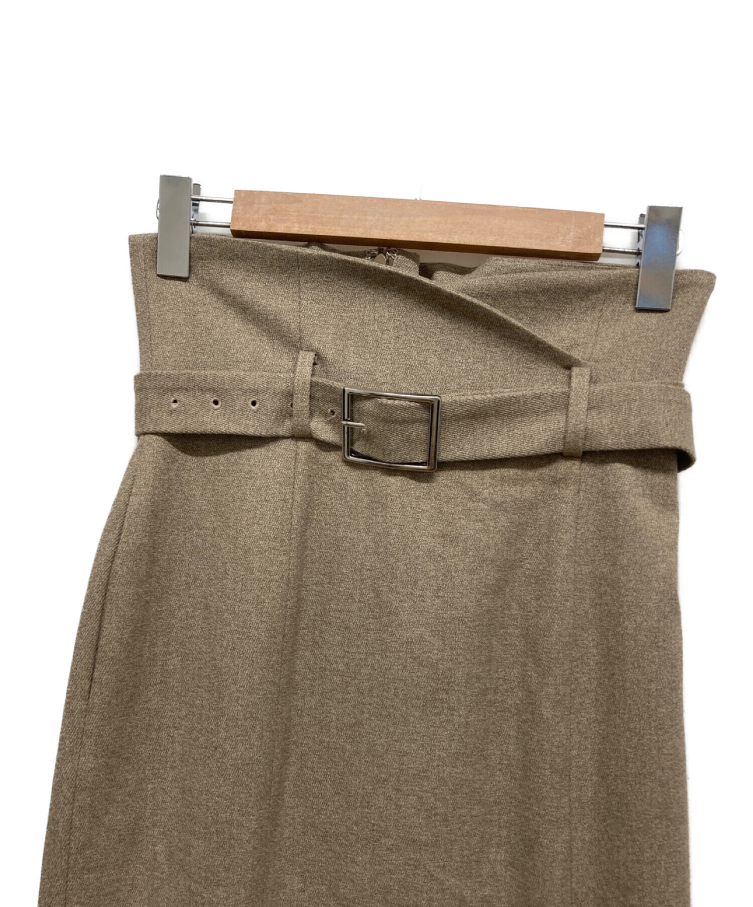 FRAY ID (フレイ アイディー) ベルト付きマーメイドスカート ブラウン サイズ:1