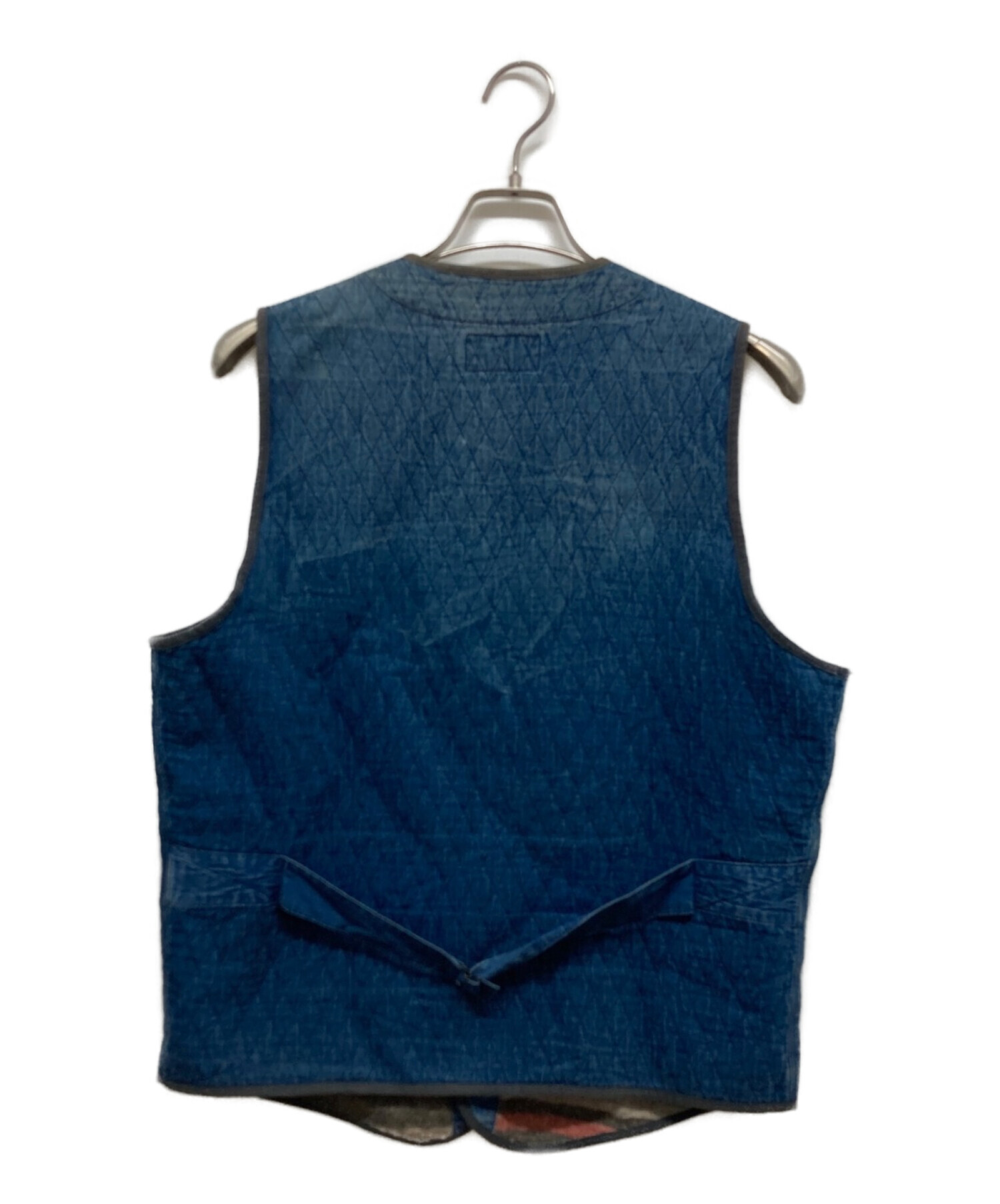 中古・古着通販】RRL (ダブルアールエル) INDIGO QUILTING VEST ブルー