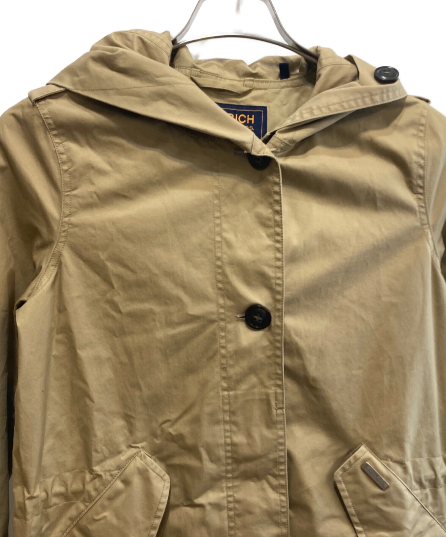 WOOLRICH (ウールリッチ) スプリングコート ベージュ サイズ:XS