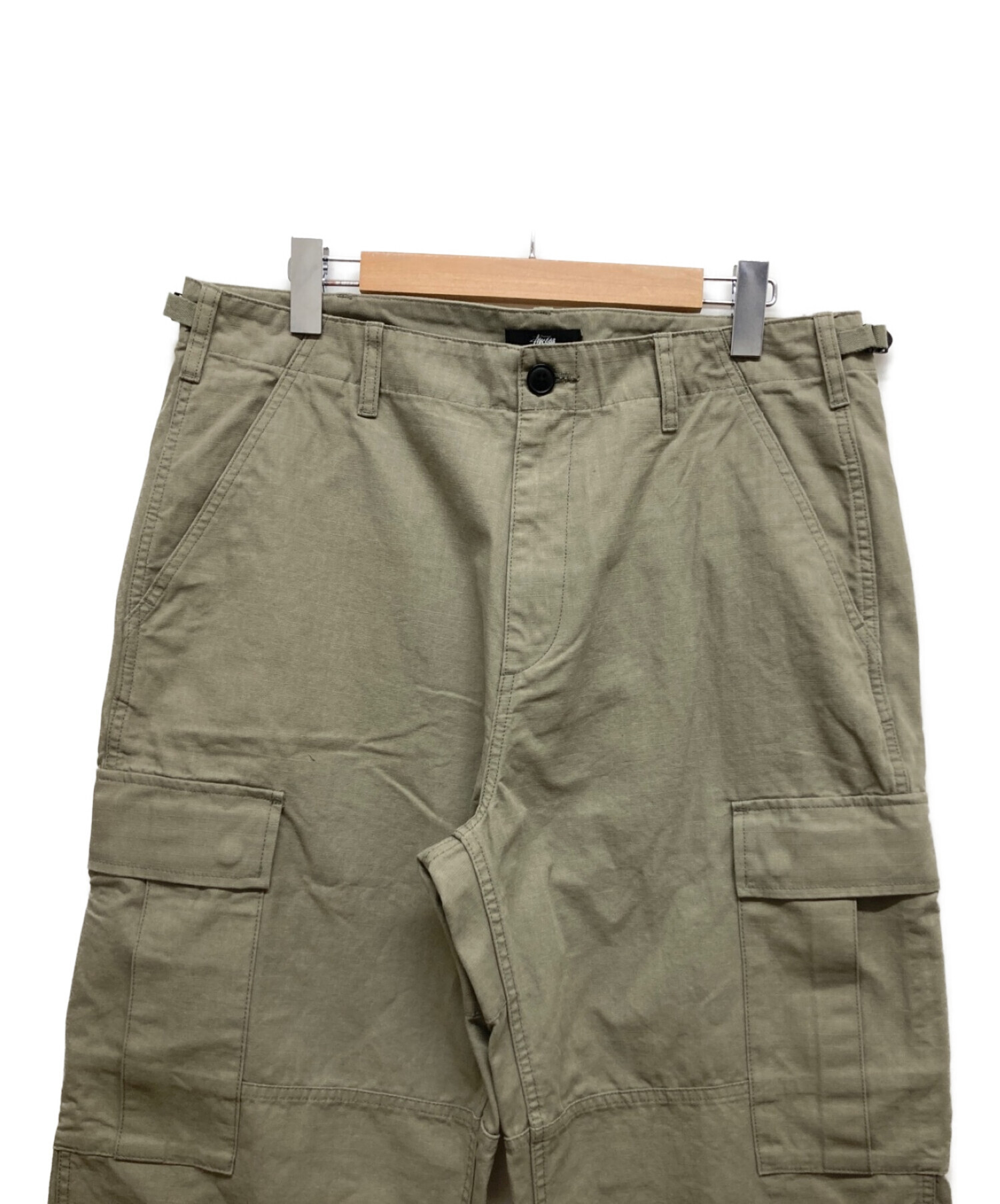 STUSSY Ripstop Surplus Cargo Pants Oliveパレス - ワークパンツ