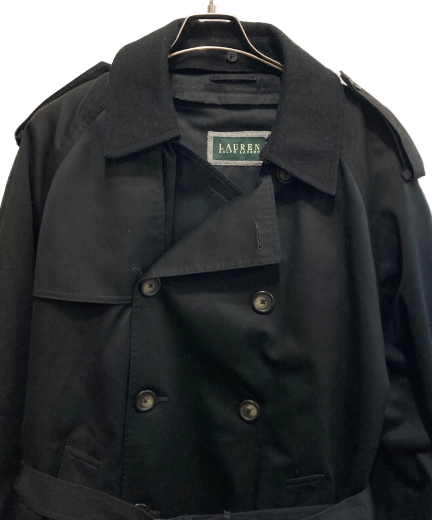 中古・古着通販】RALPH LAUREN (ラルフローレン) コート ブラック 