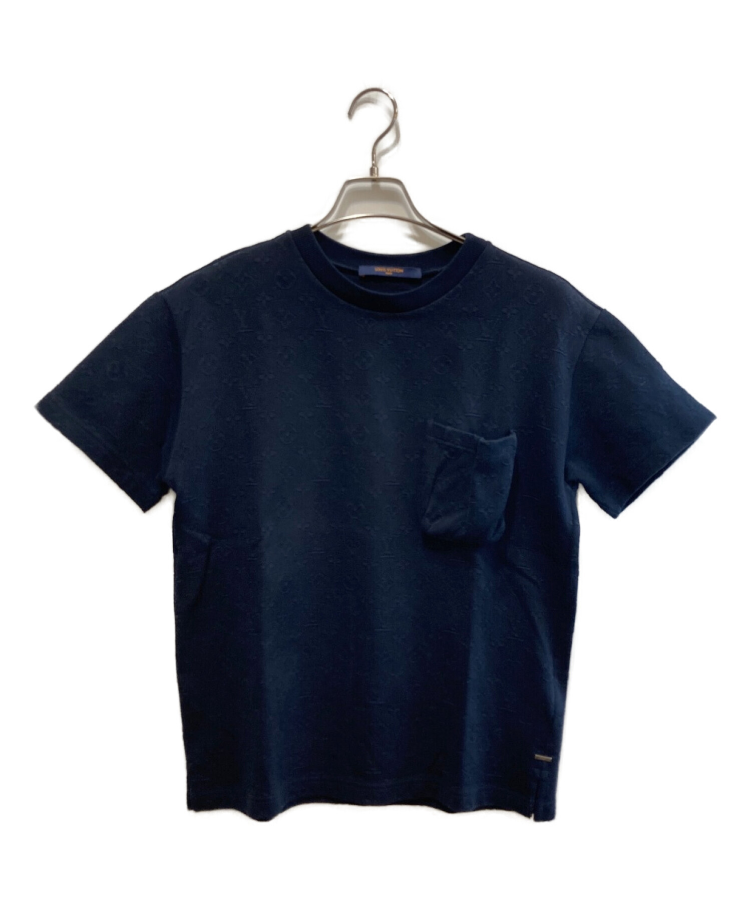 LOUIS VUITTON (ルイ ヴィトン) シグネチャー3DポケットモノグラムTシャツ ネイビー サイズ:XS