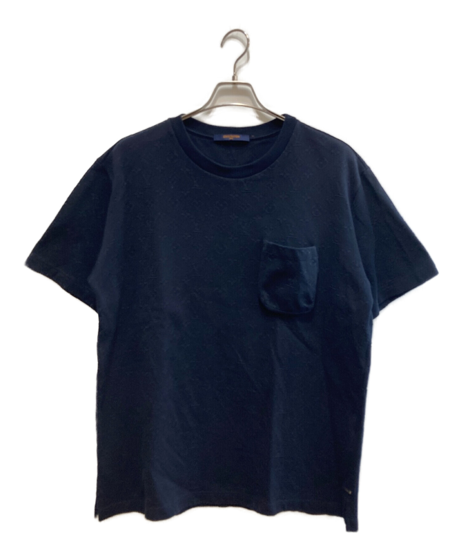 LOUIS VUITTON (ルイ ヴィトン) シグネチャー3DポケットモノグラムTシャツ ネイビー サイズ:XL