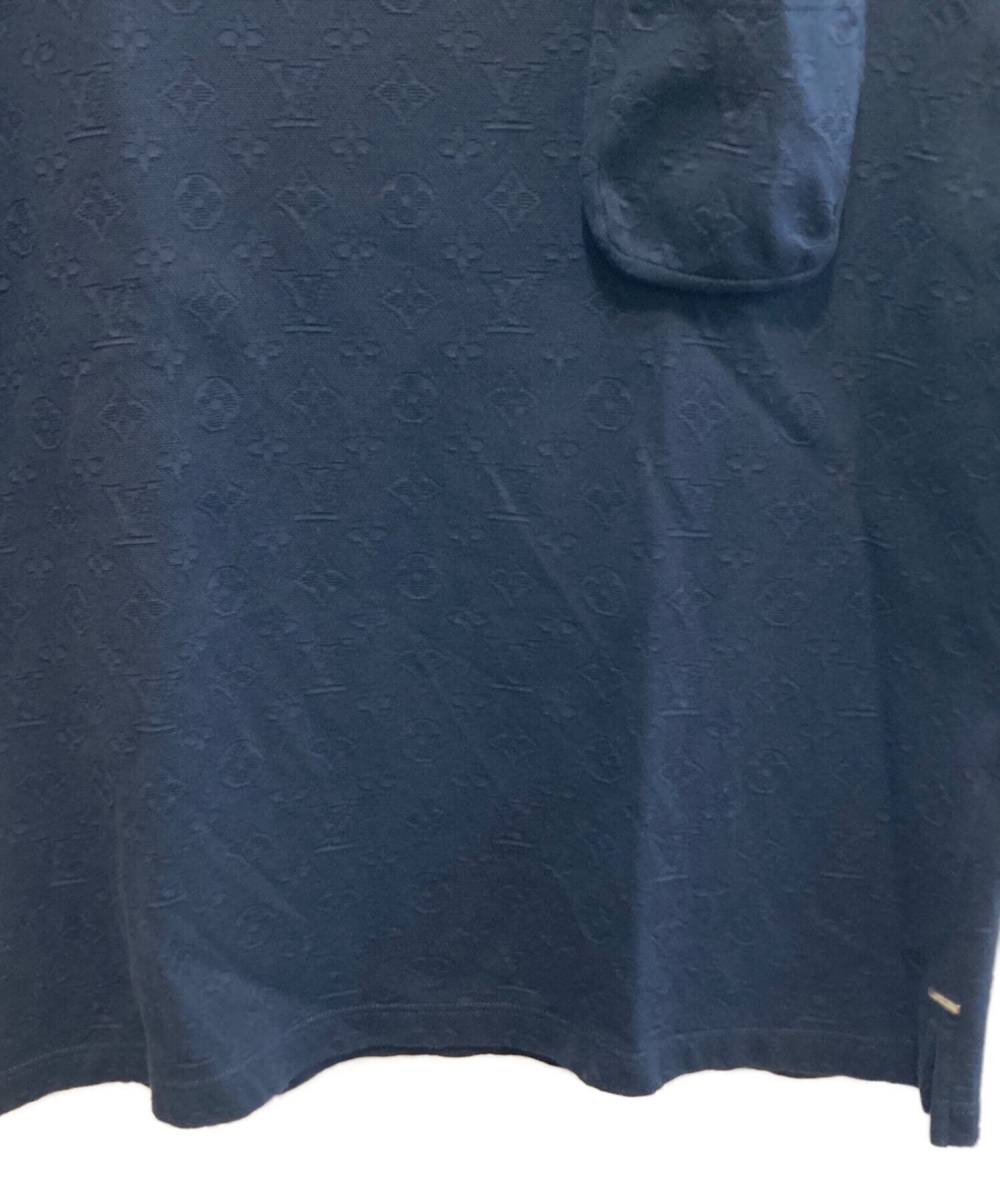LOUIS VUITTON (ルイ ヴィトン) シグネチャー3DポケットモノグラムTシャツ ネイビー サイズ:XL