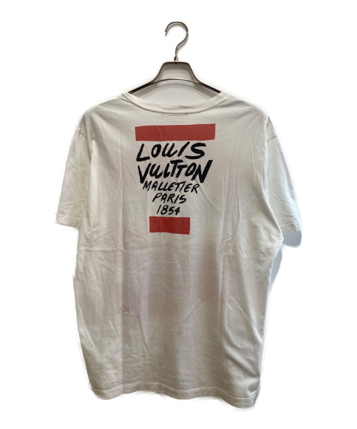 LOUIS VUITTON (ルイ ヴィトン) グラフィックロゴTシャツ ホワイト サイズ:L