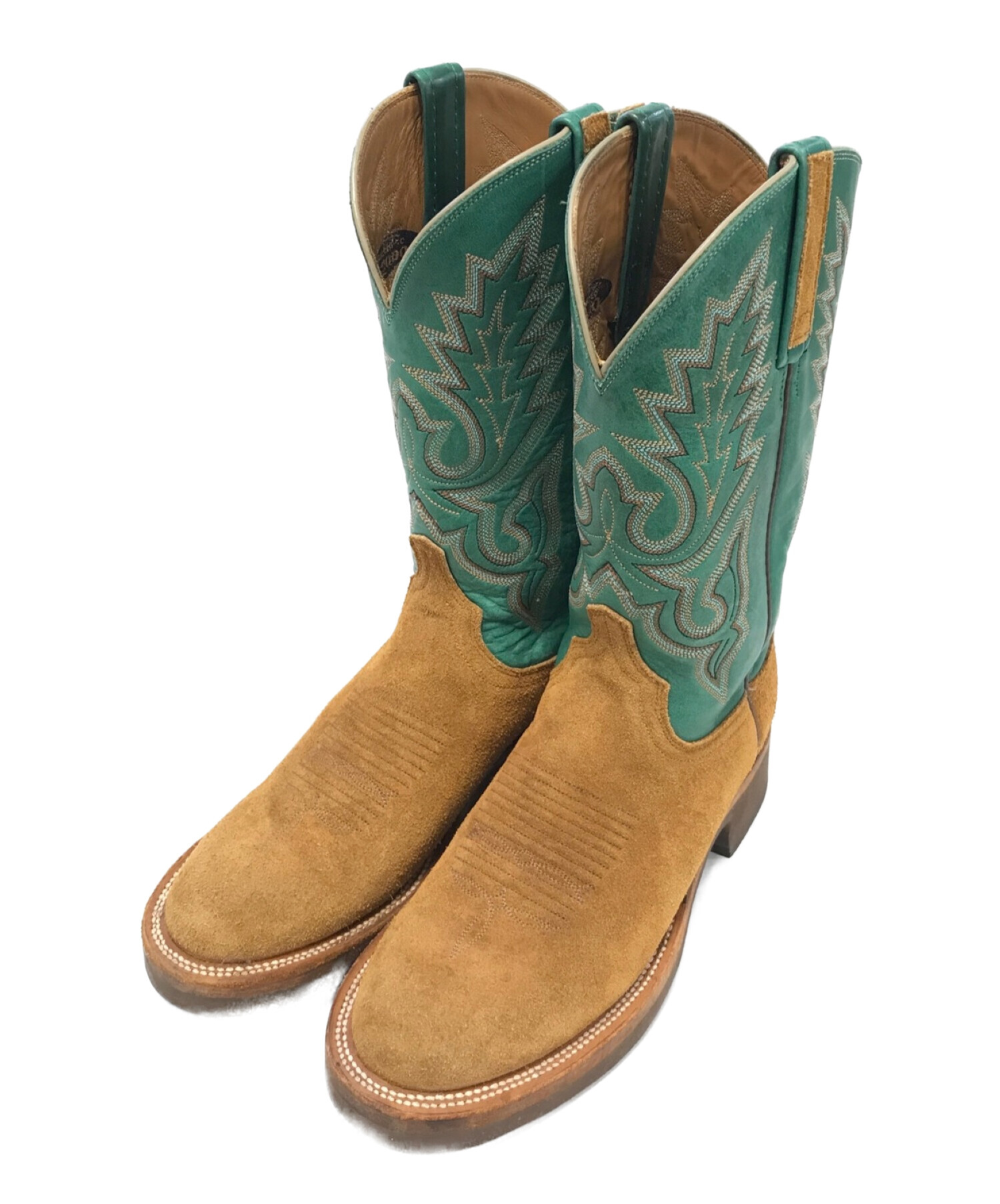 中古・古着通販】LUCCHESE (ルケーシー) ウェスタンブーツ グリーン