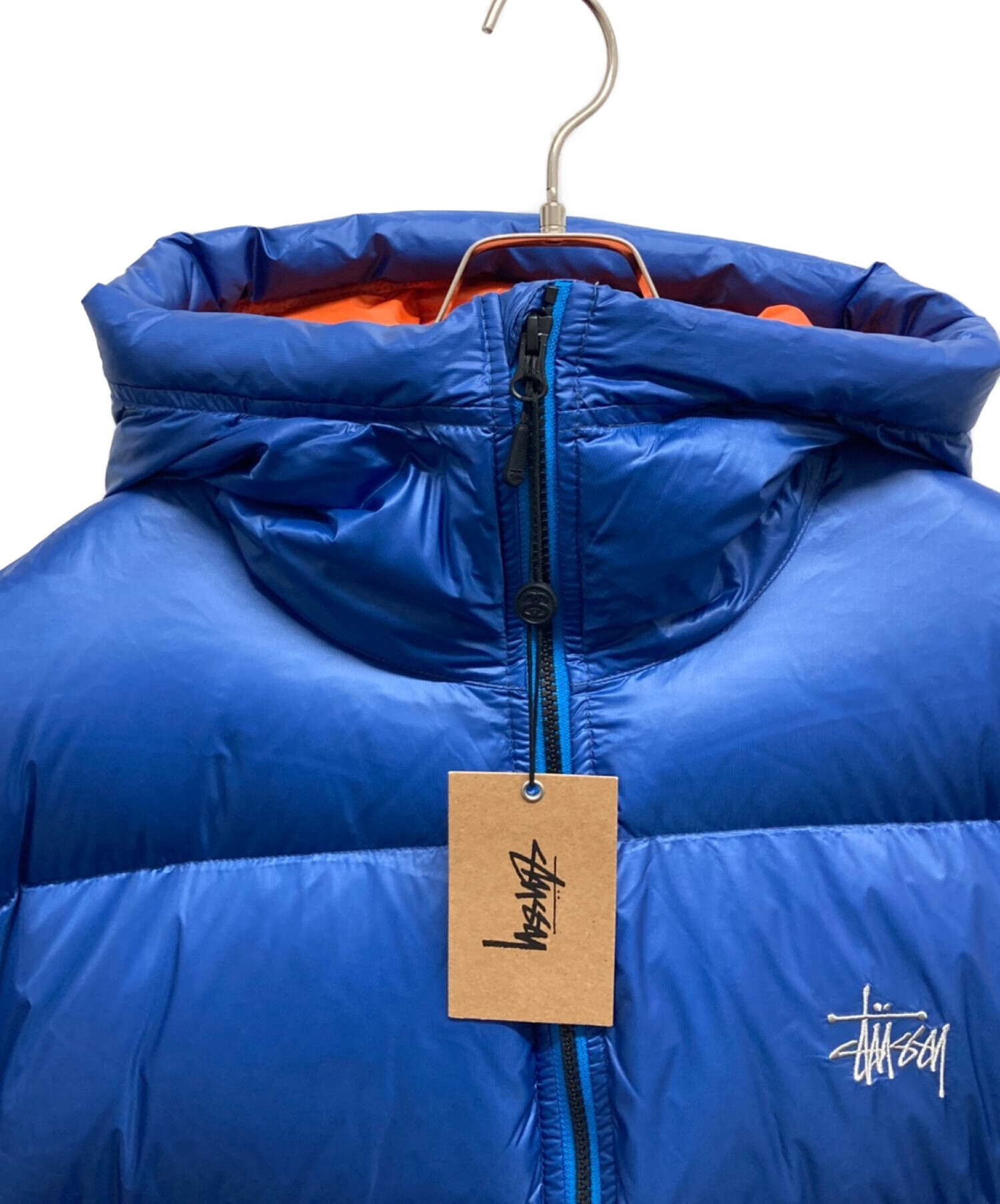 stussy (ステューシー) MICRO RIPSTOP DOWN PARKA ブルー サイズ:L