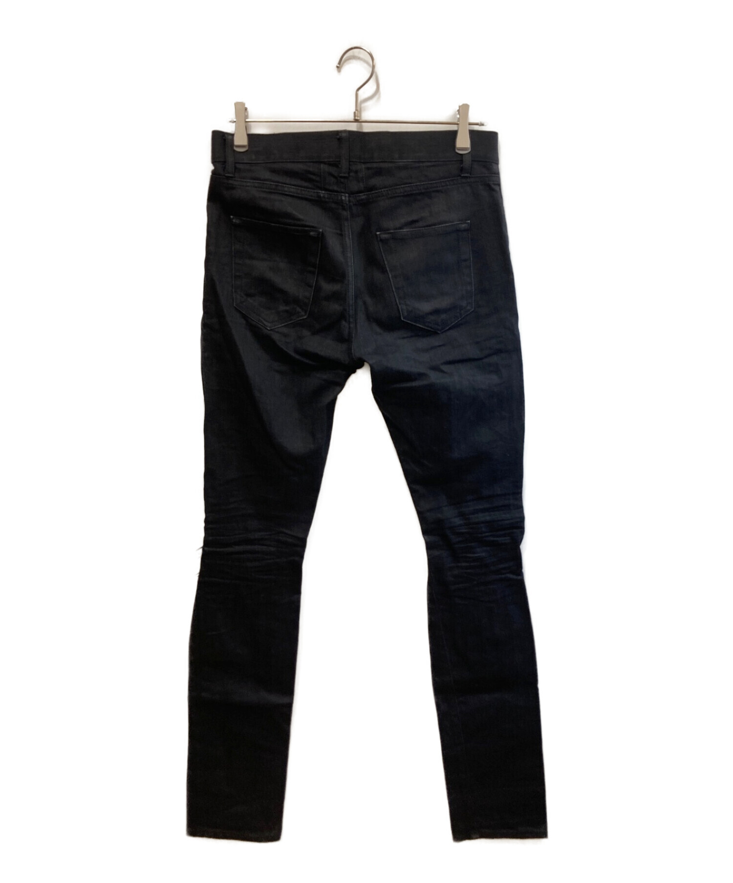 中古・古着通販】SAINTLAURENT JEANS (サンローラン ジーンズ) ダメージ加工デニムパンツ ブラック サイズ:76｜ブランド・古着通販  トレファク公式【TREFAC FASHION】スマホサイト