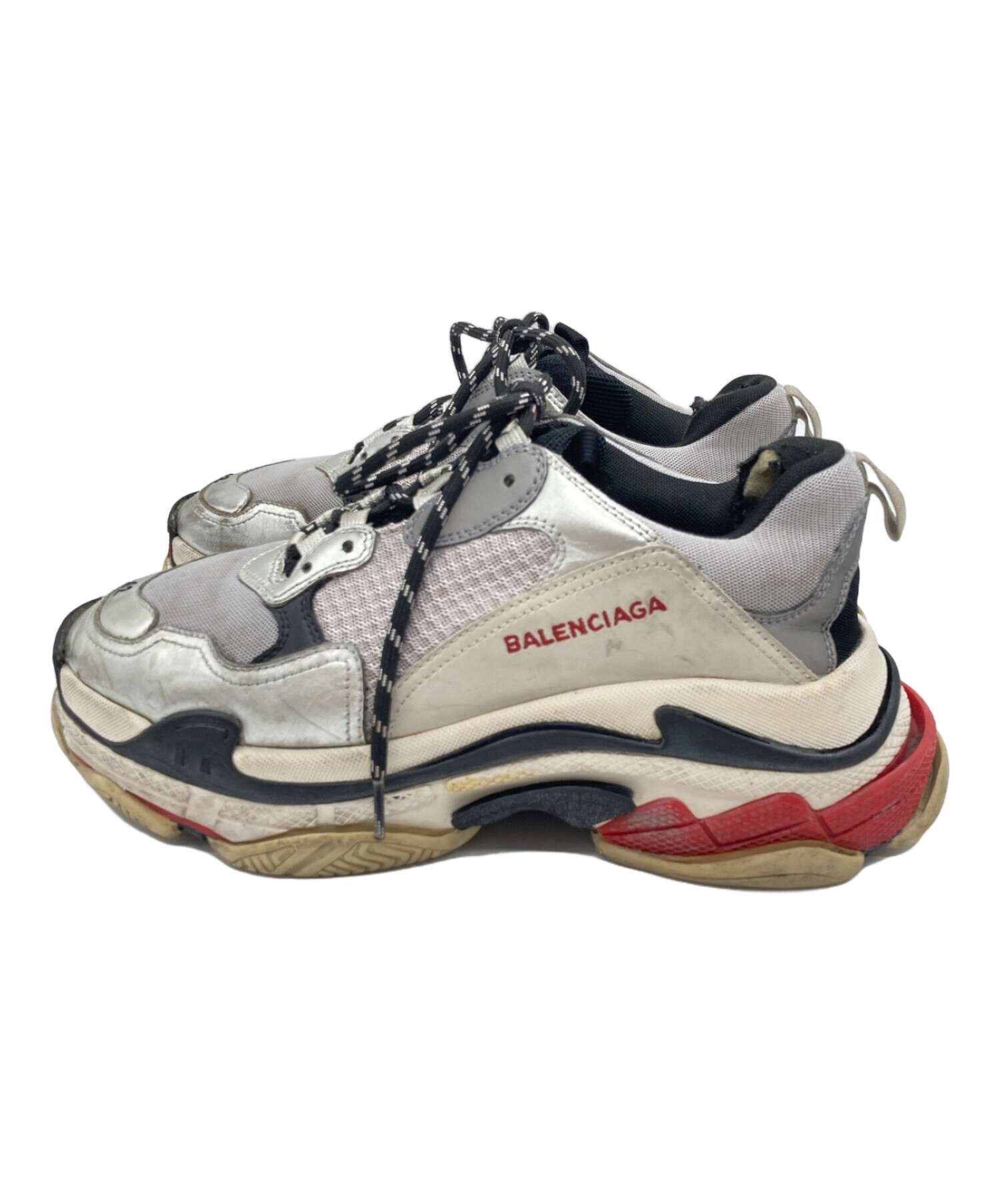 中古・古着通販】BALENCIAGA (バレンシアガ) TRIPLE S TRAINERS グレー サイズ:42｜ブランド・古着通販  トレファク公式【TREFAC FASHION】スマホサイト