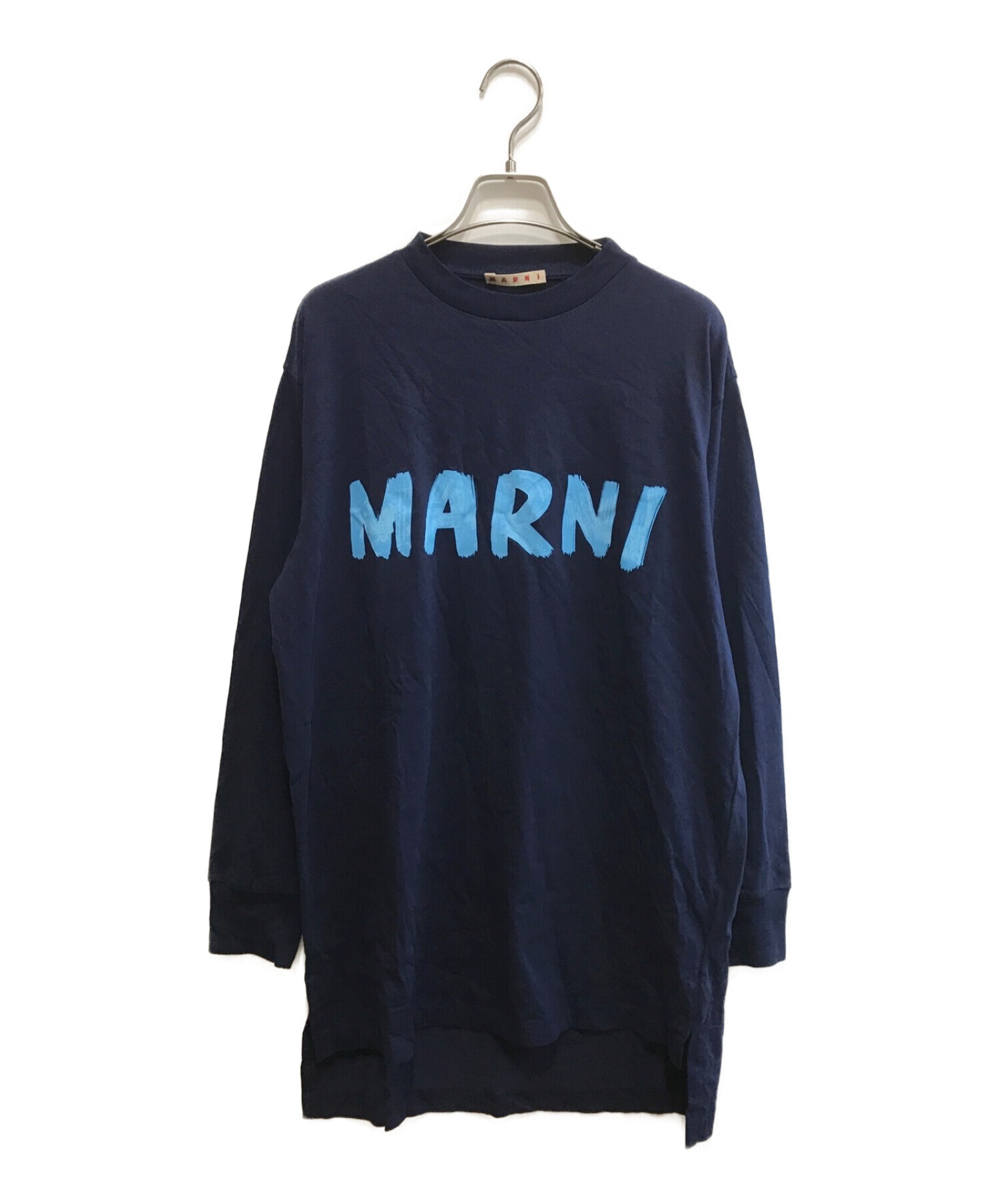 MARNI (マルニ) ロングスリーブTシャツ ネイビー サイズ:36