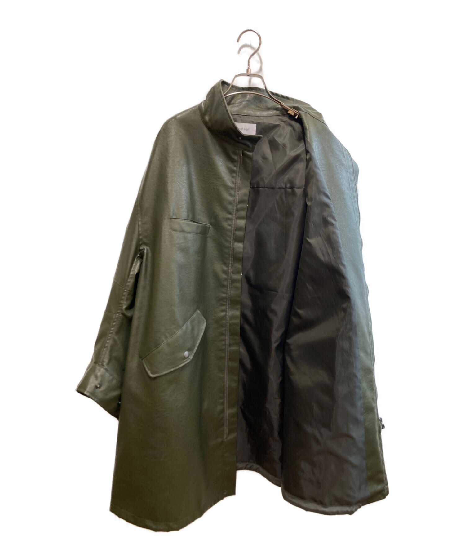 Knuth Marf (クヌースマーフ) label leather jacket オリーブ サイズ:FREE