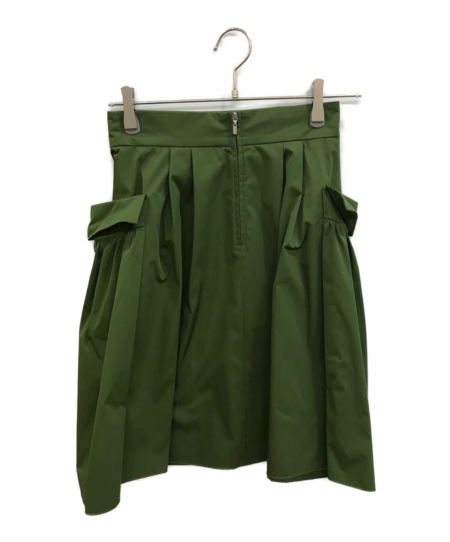 FOXEY NEWYORK (フォクシーニューヨーク) ギャザースカート グリーン サイズ:38