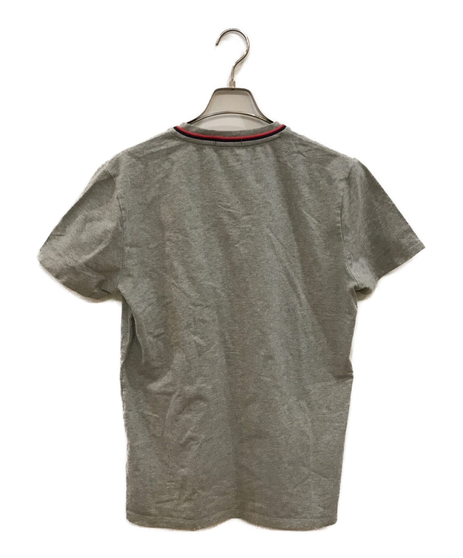 綿100%【送料無料】MONCLERモンクレールのTシャツ　グレー　Mサイズ