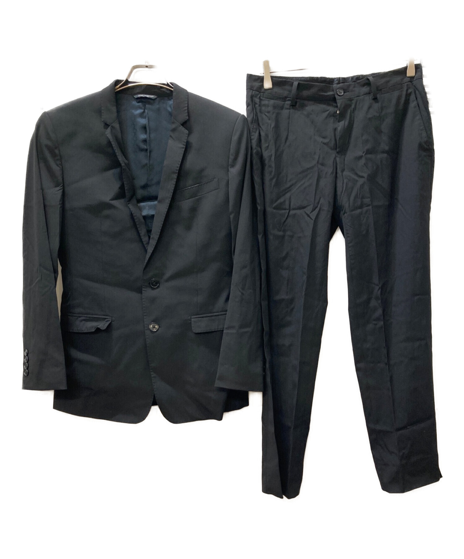 DOLCE & GABBANA (ドルチェ＆ガッバーナ) セットアップスーツ ブラック サイズ:44