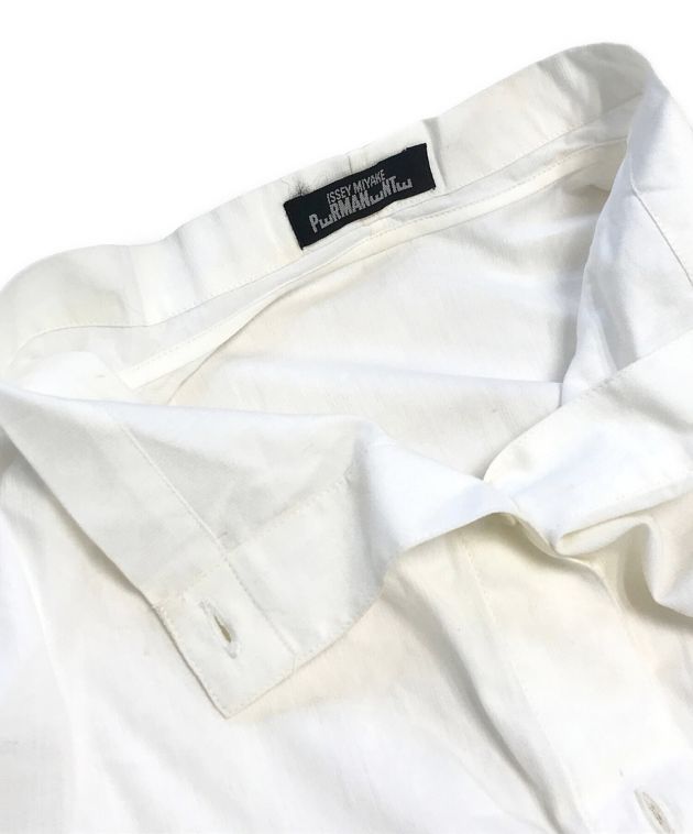 ISSEY MIYAKE PERMANENTE (イッセイミヤケ ペルマネンテ) デザインシャツ ホワイト サイズ:M