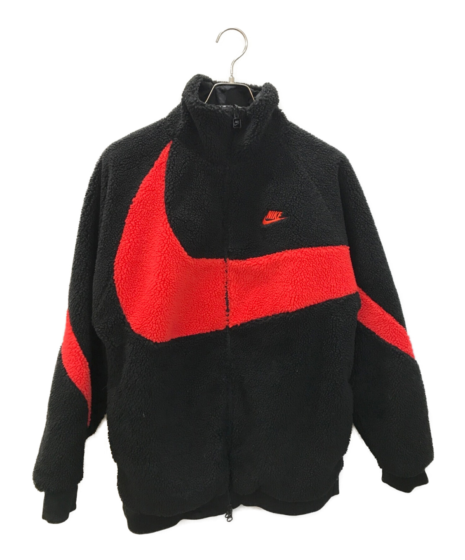 中古・古着通販】NIKE (ナイキ) リバーシブルボアジャケット ブラック